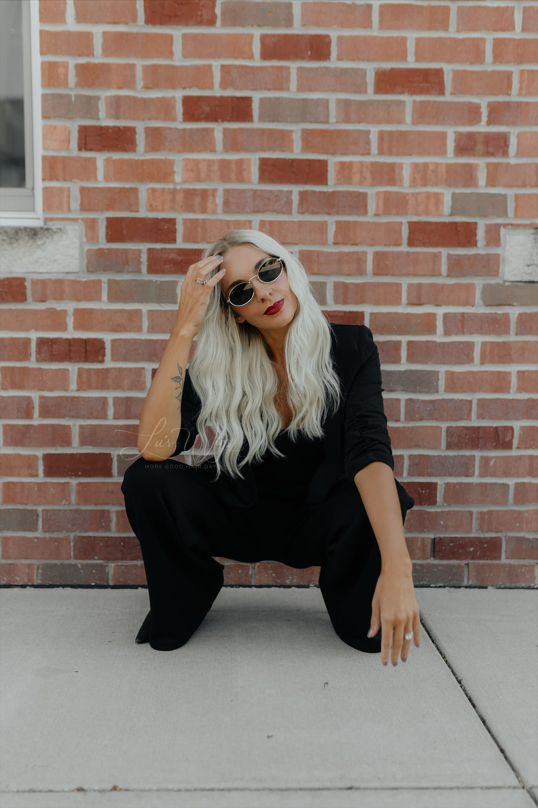 “Aurora” Glam Co. 20” Lace Top Wig