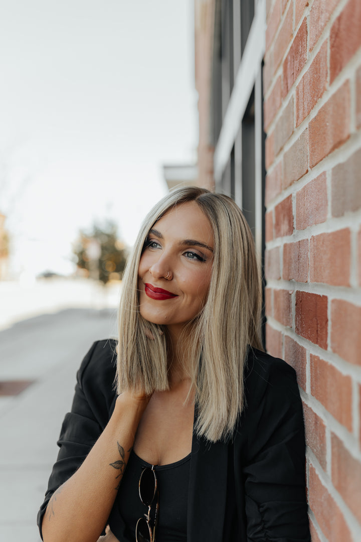 “Enid” 14” Lace Top Wig