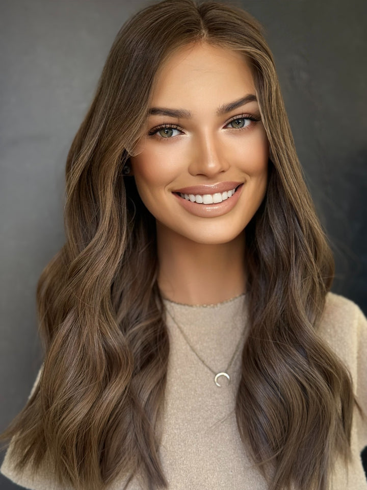 “Mocha Drift” [M] 21” Lace Top Wig