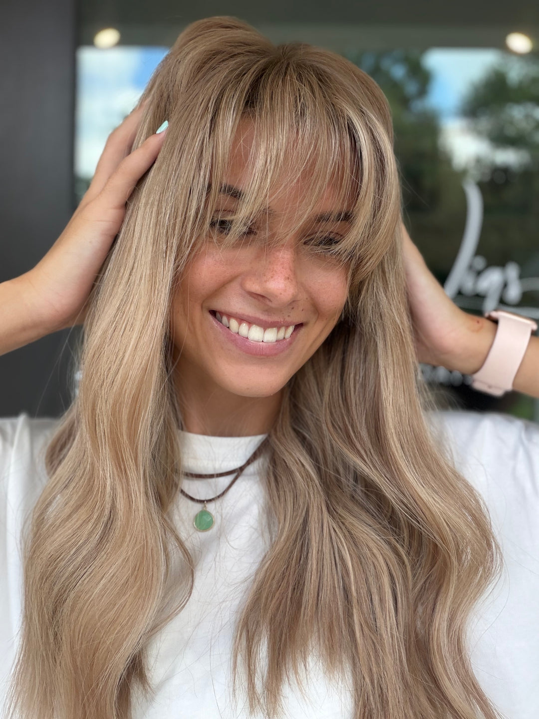 RESALE- 0008 "Golden Hour" (M) 20” Lace Top Wig