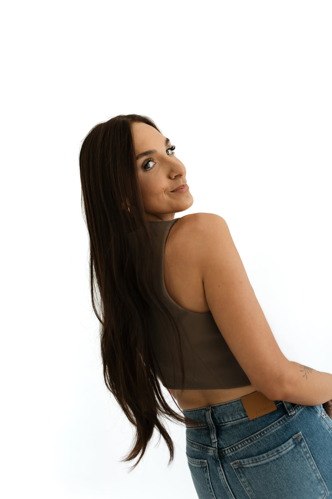“Chocolate Brown” Glam Co. 26” Lace Top Wig