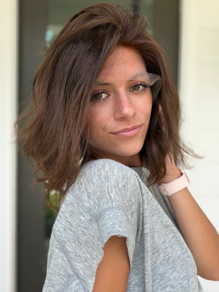 Medium Chocolate Brown [M] 13” Euro Co. Lace Top Wig