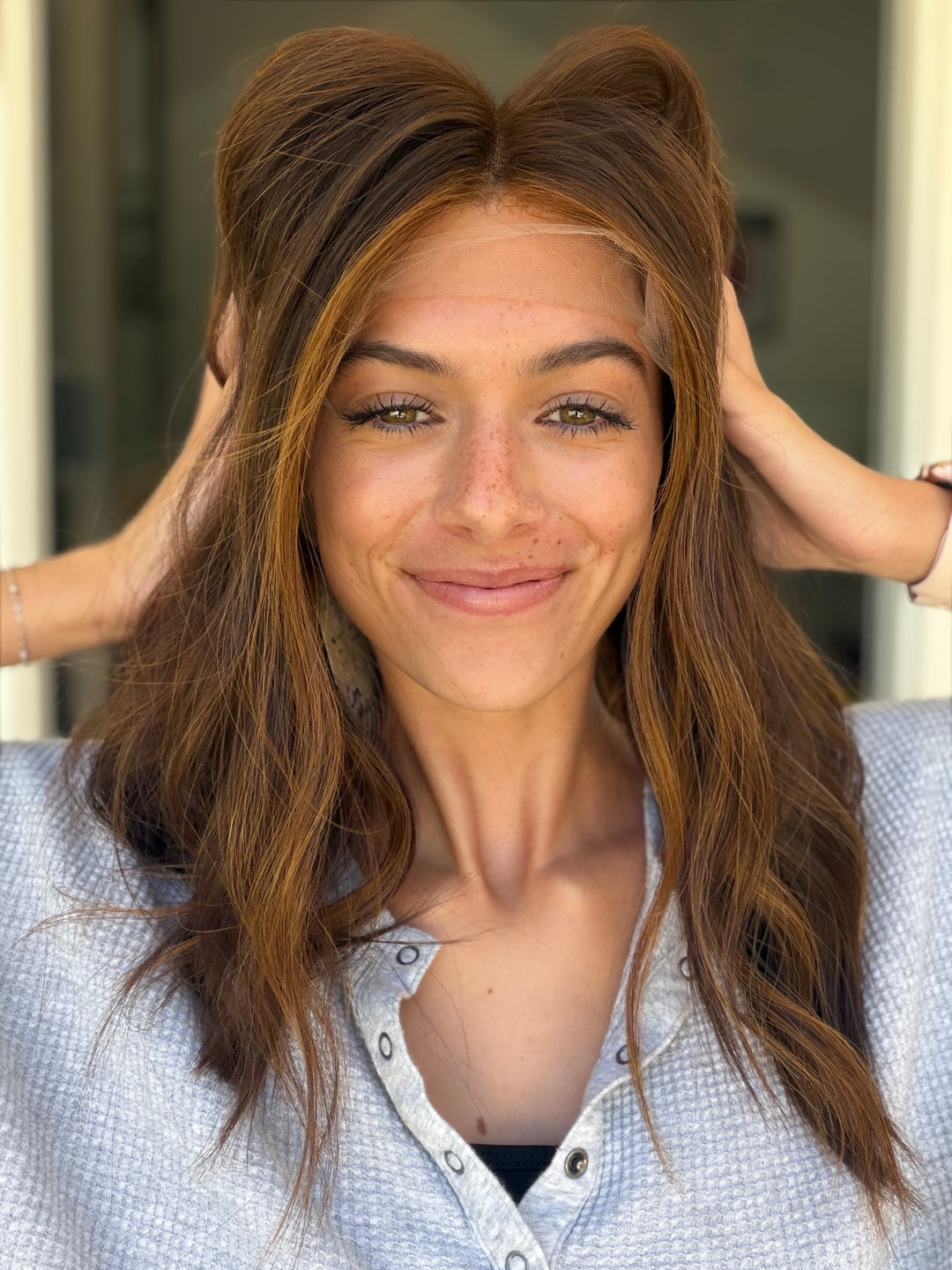 Cora (XS) 18” Lace Top Wig
