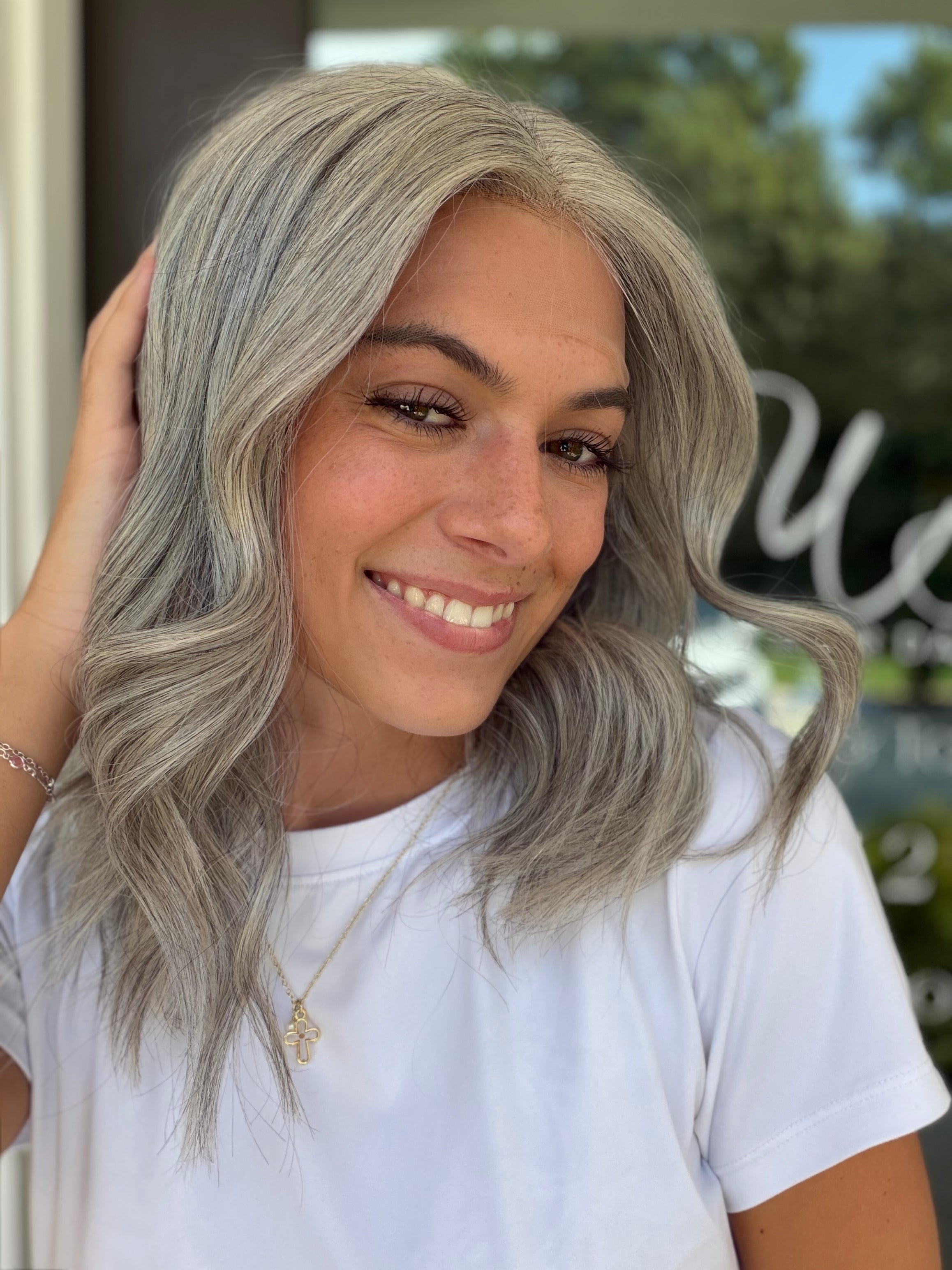 <b>Mary</b><br><u>xs</u> <br> <l>Signature Mongolian Collection</l> <br> 16” Lace Top Wig