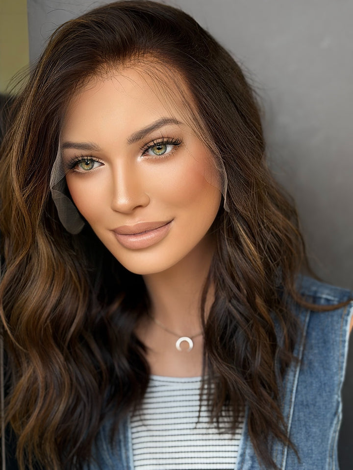 "Junie w/ balayage" 18" [M] Lace Top Wig