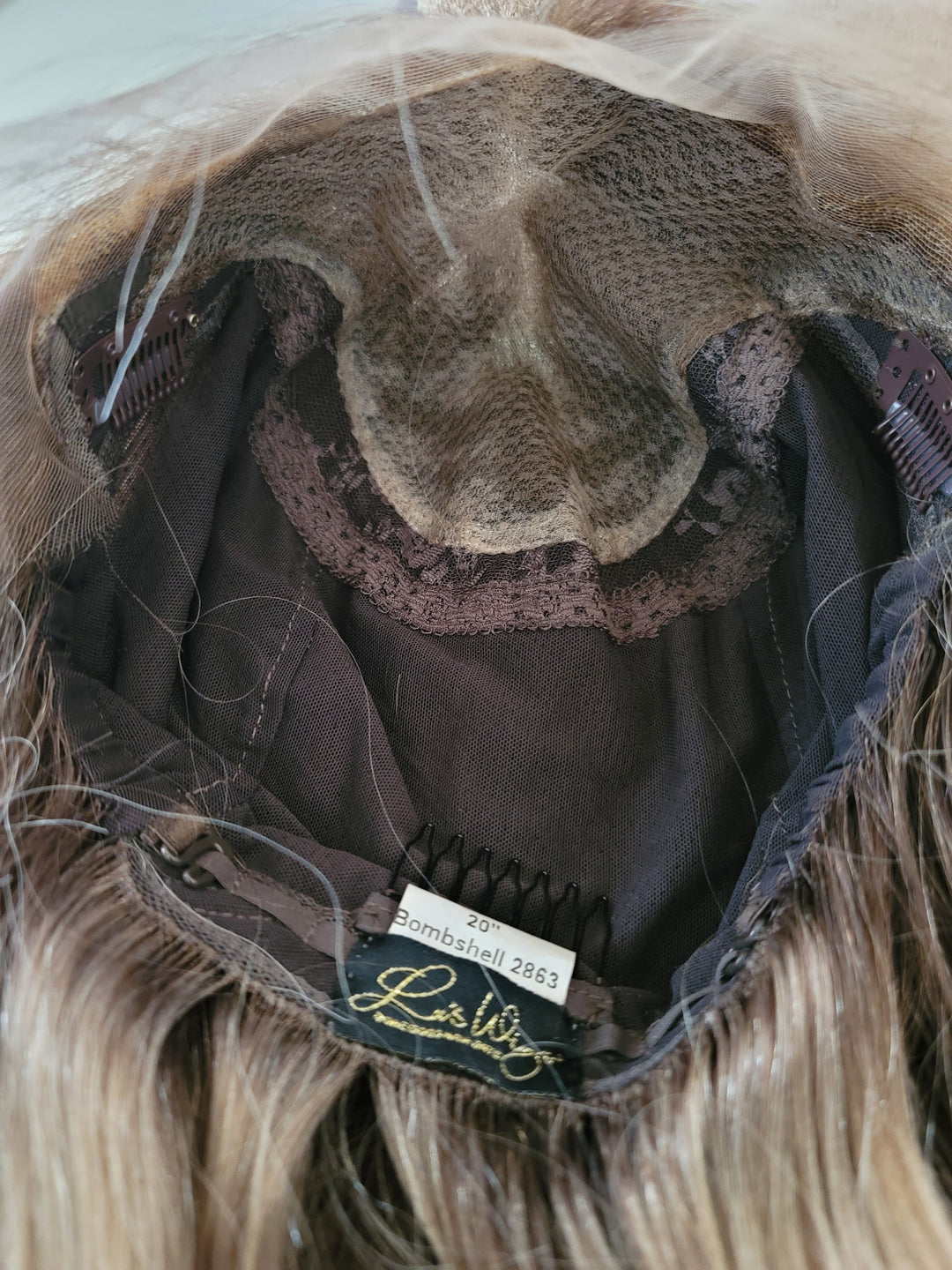 “B2863” [S] 20” Lace Top Wig