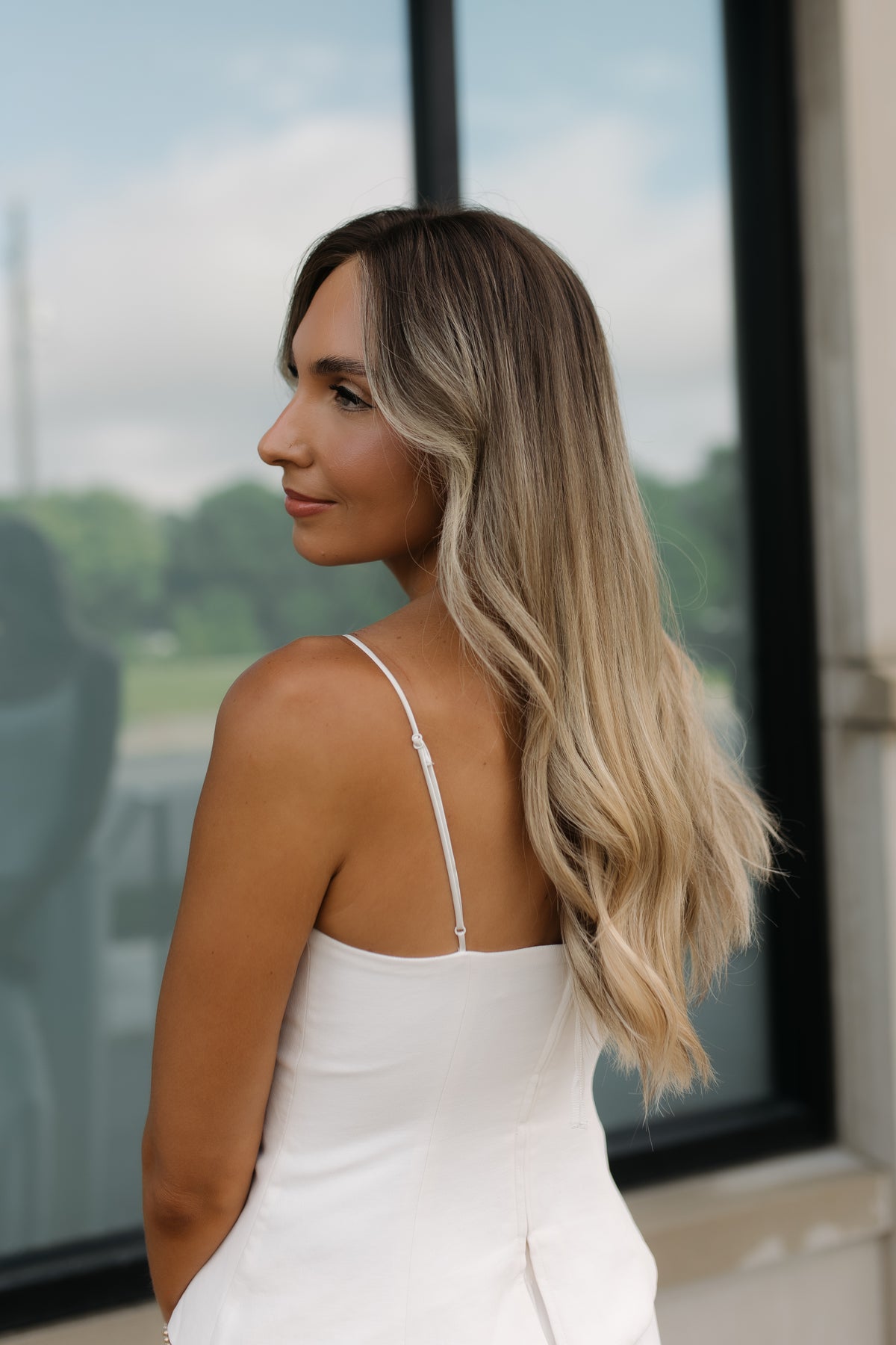 Danielle Ambassador 22" Mongolian Human Hair Lace Top Wig, photo 18 of 35