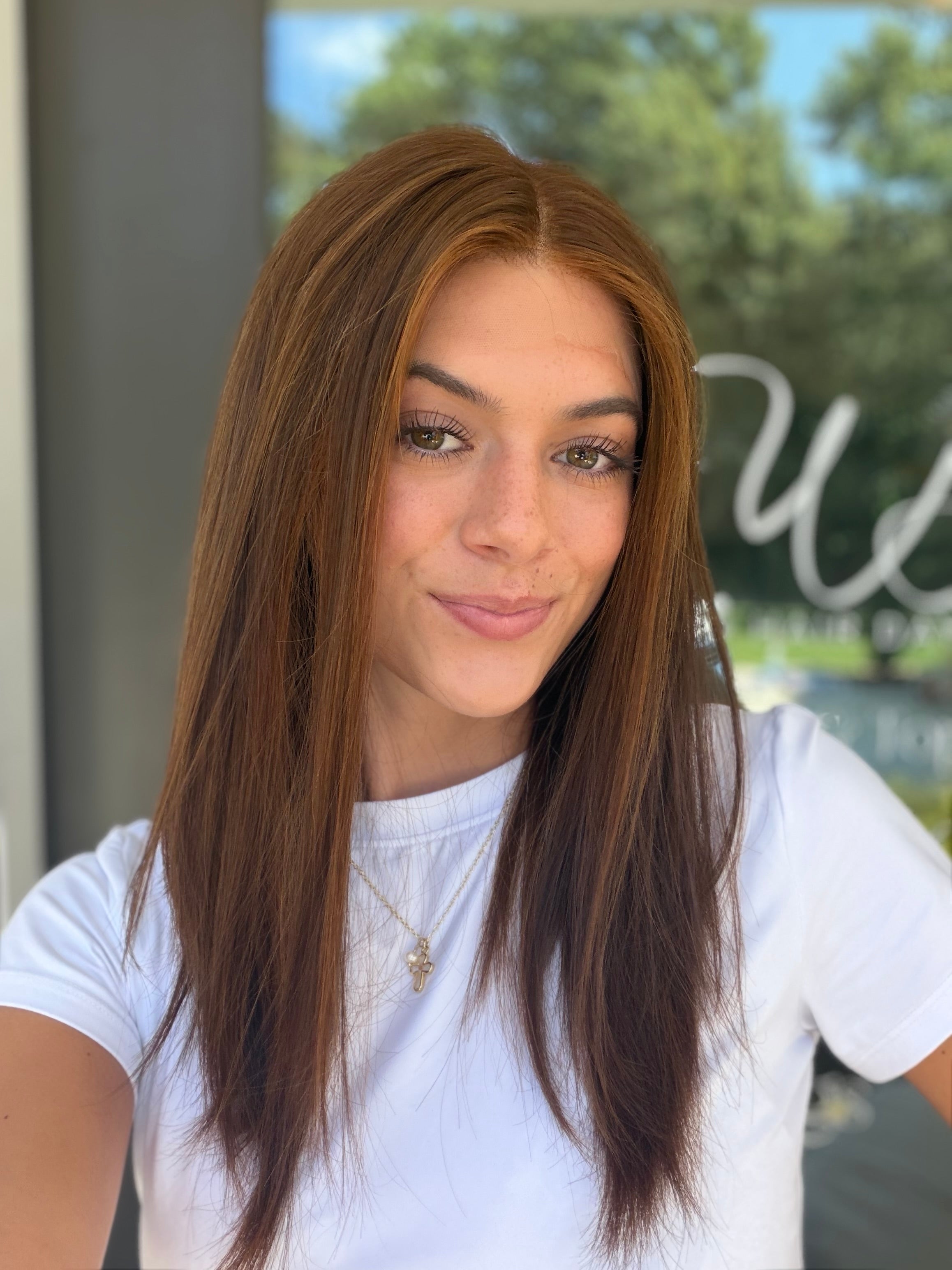 <b>Auburn</b><br><u>XS</u> <br> <l>Signature Mongolian Collection</l> <br> 18” Lace Top Wig