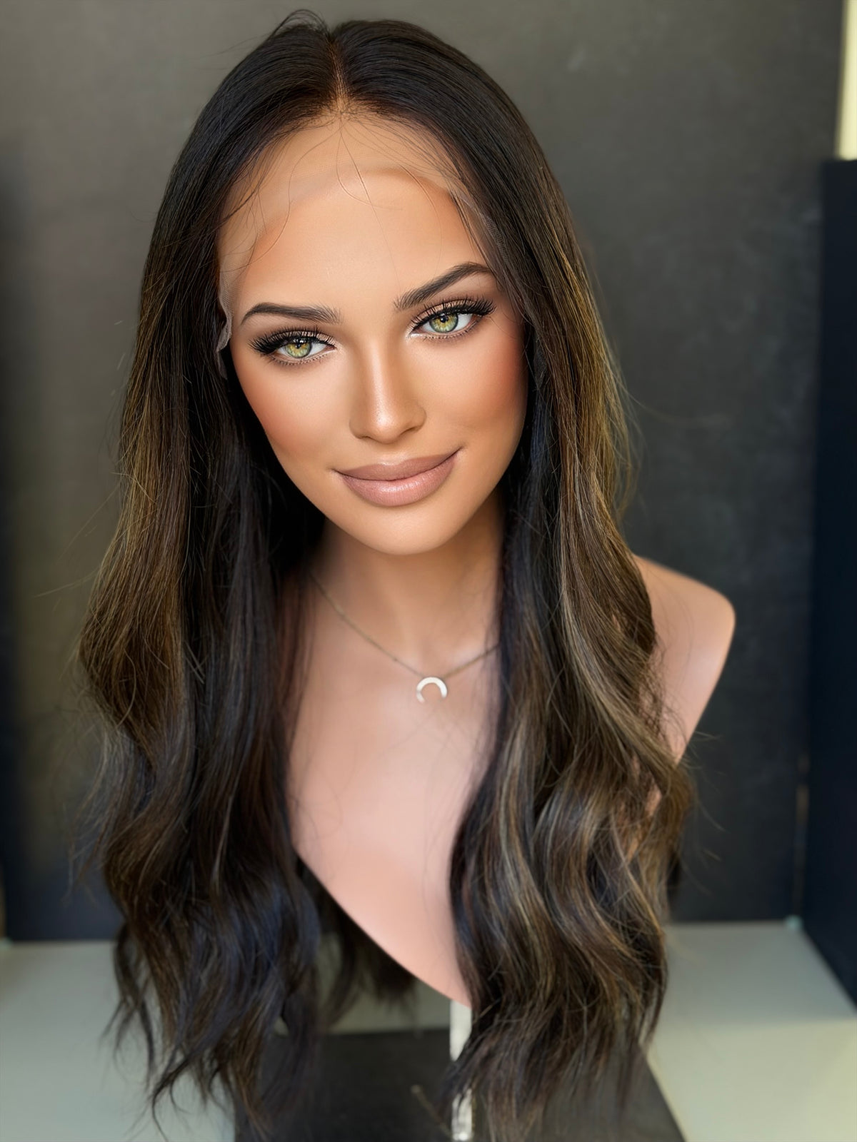 Custom Balayage Jordyn (L) · 24” Lace Top Wig · Signature Mongolian