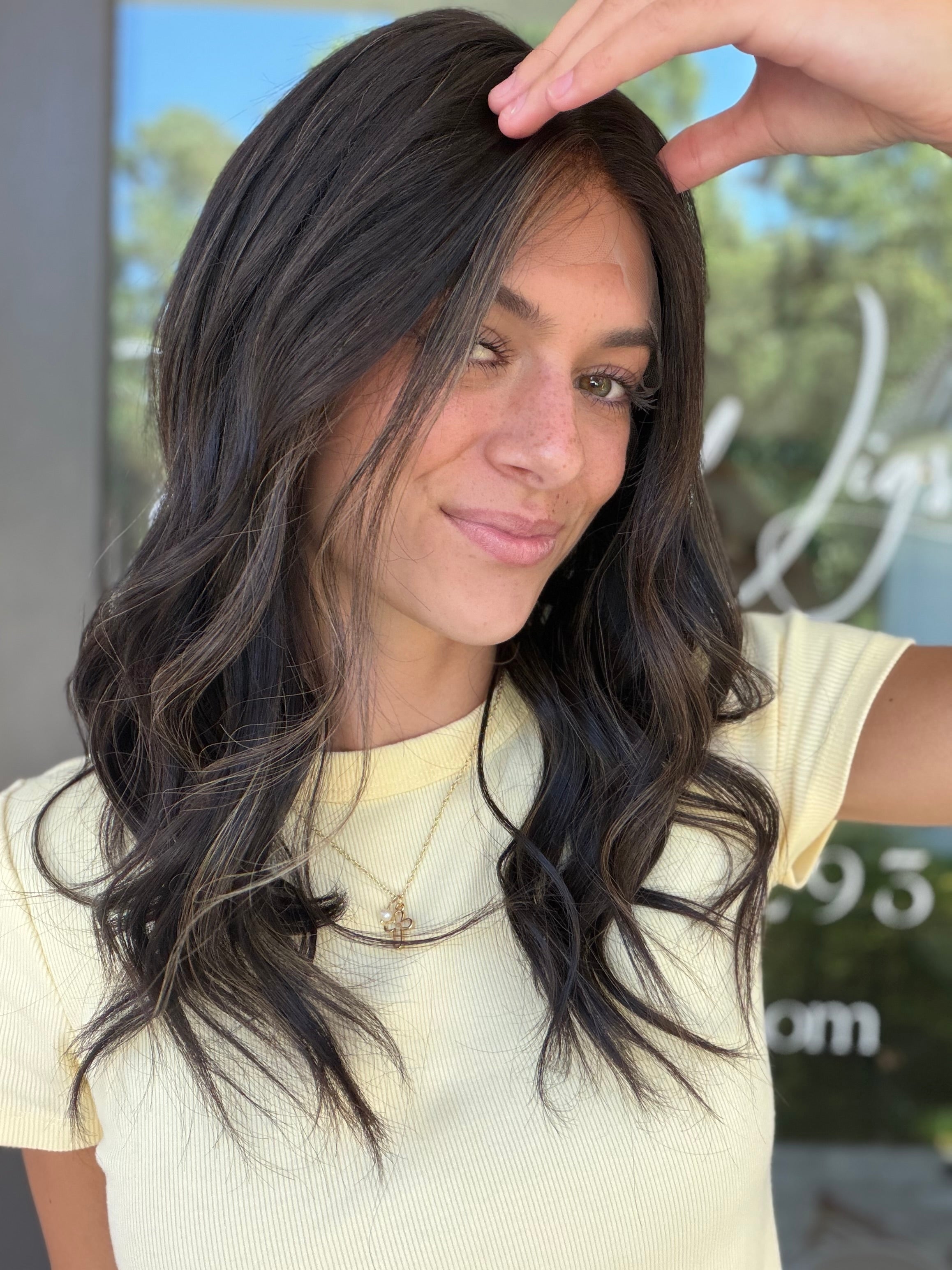 <b>Balayage Jordyn</b><br> <I>Signature Mongolian Collection</I> <br> 18” Lace Top Wig