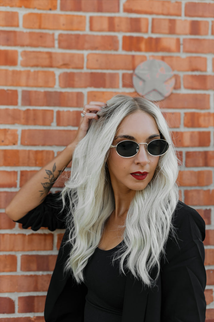 “Aurora” Glam Co. 20” Lace Top Wig