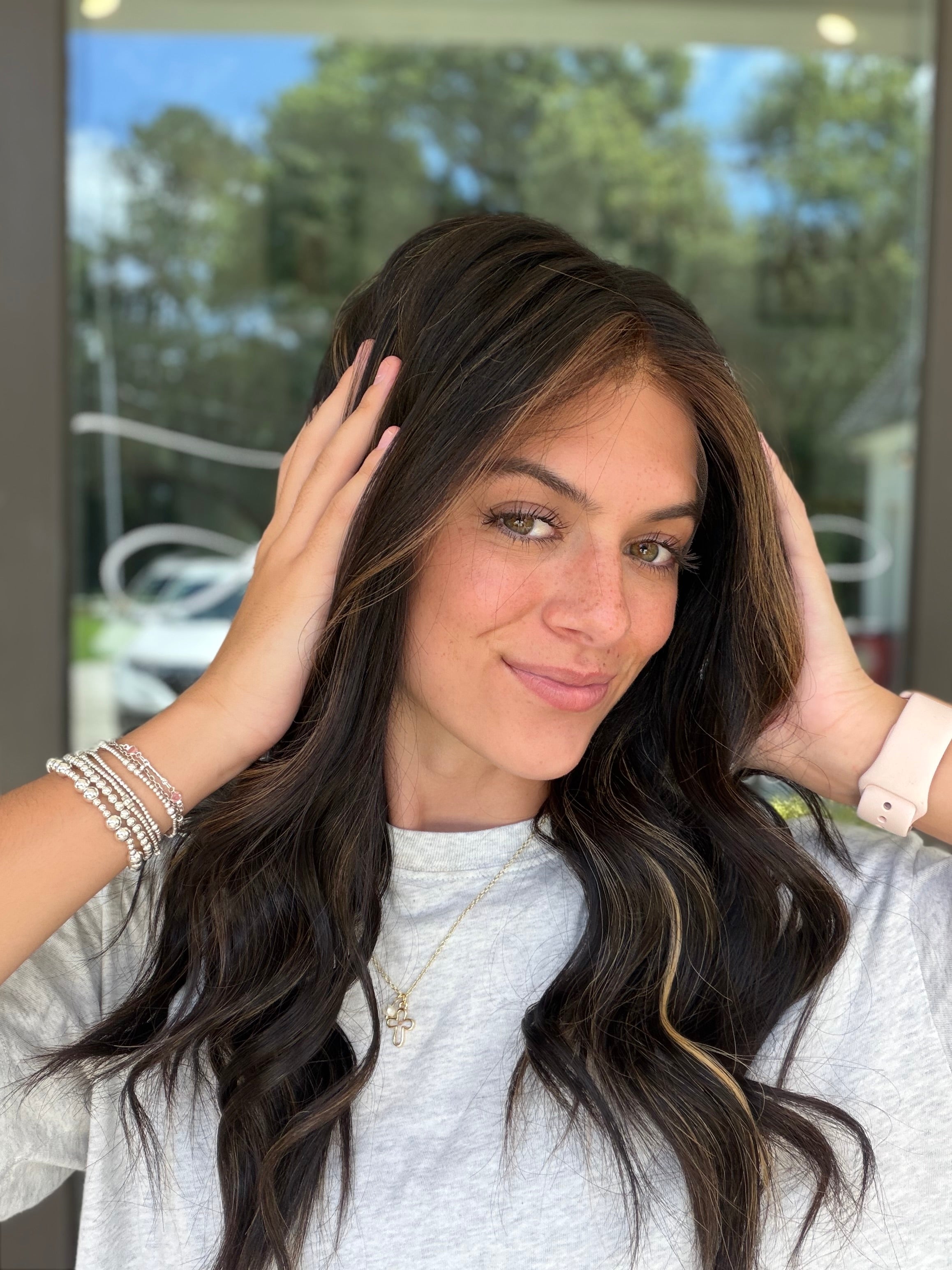 <b>Balayage Jordyn</b><br> <I>Signature Mongolian Collection</I> <br> 20” Lace Top Wig