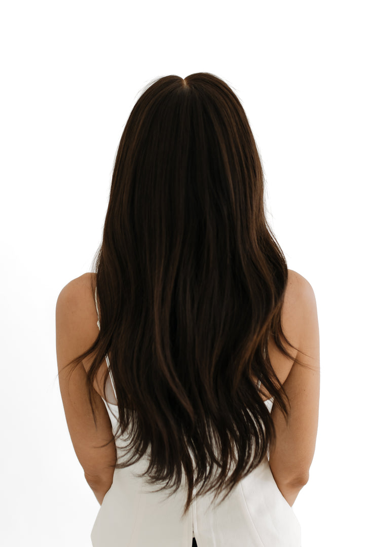 “Espresso” Glam Co. 22” Lace Top Wig