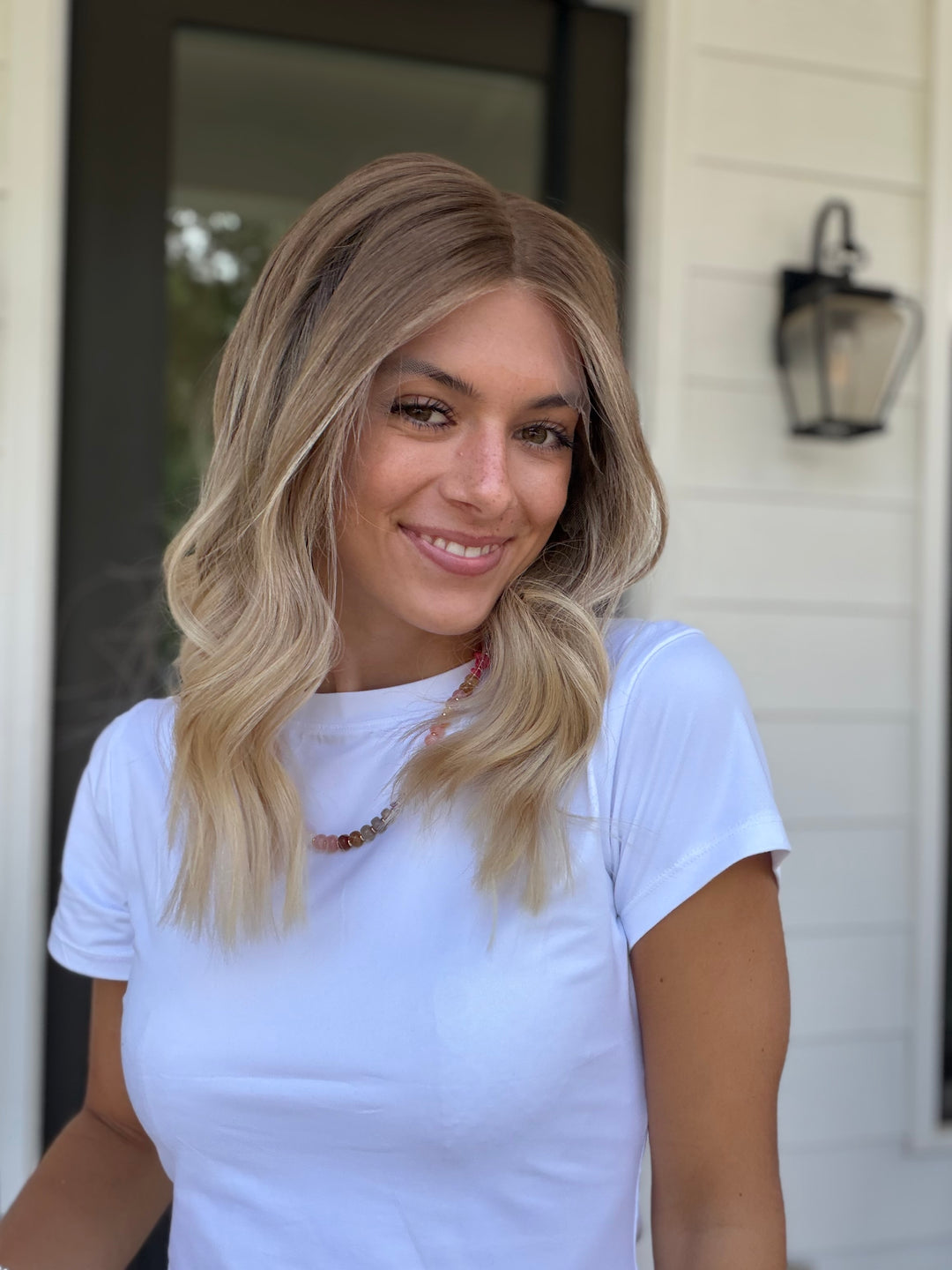 Champagne Smoke (S) 16” Lace Top Wig