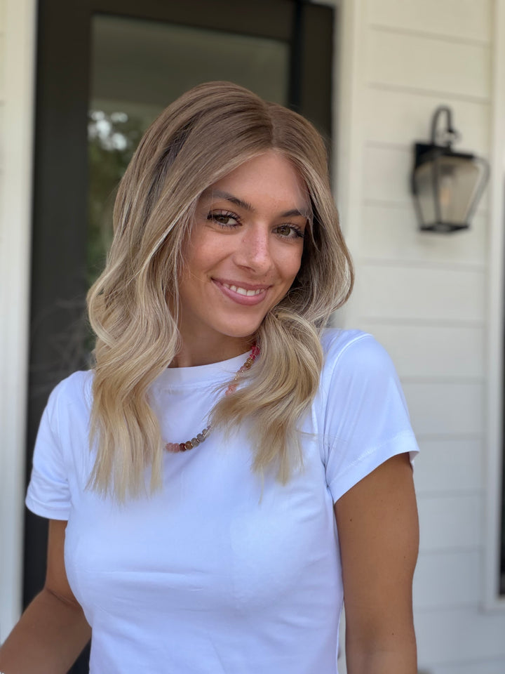 Champagne Smoke (S) 16” Lace Top Wig