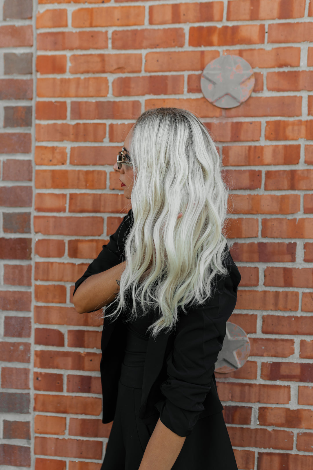 “Aurora” Glam Co. 22” Lace Top Wig