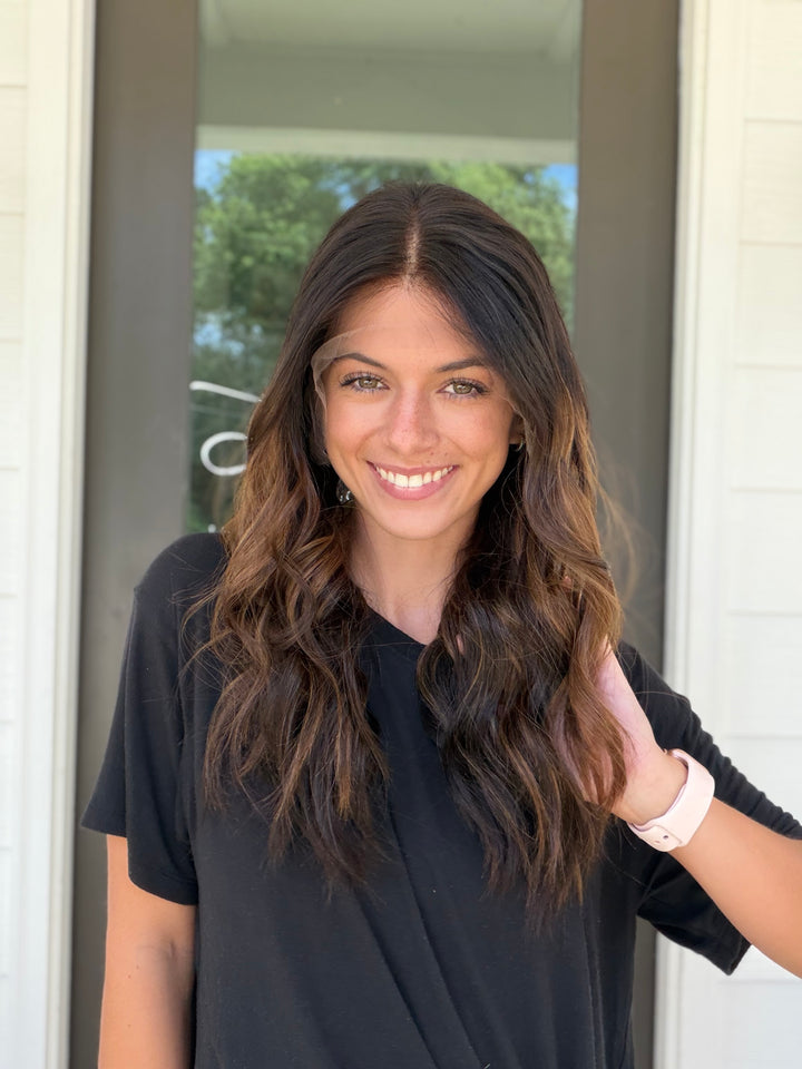 Jordyn with balayage (S) 22” Lace Top Wig