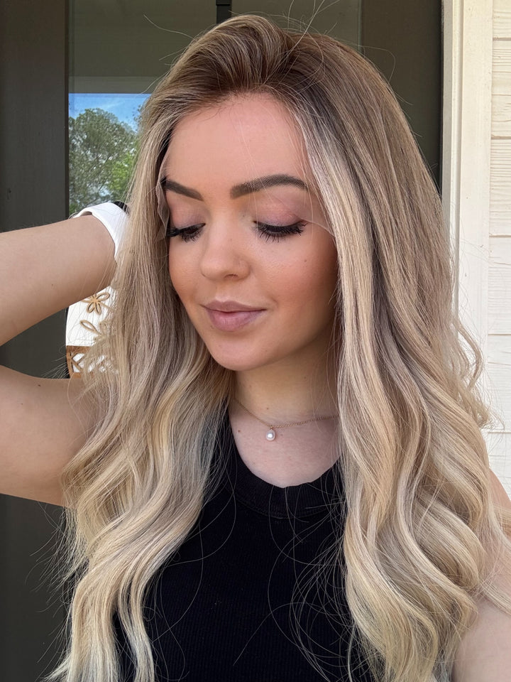 “B2689” [S] 18” Lace Top Wig