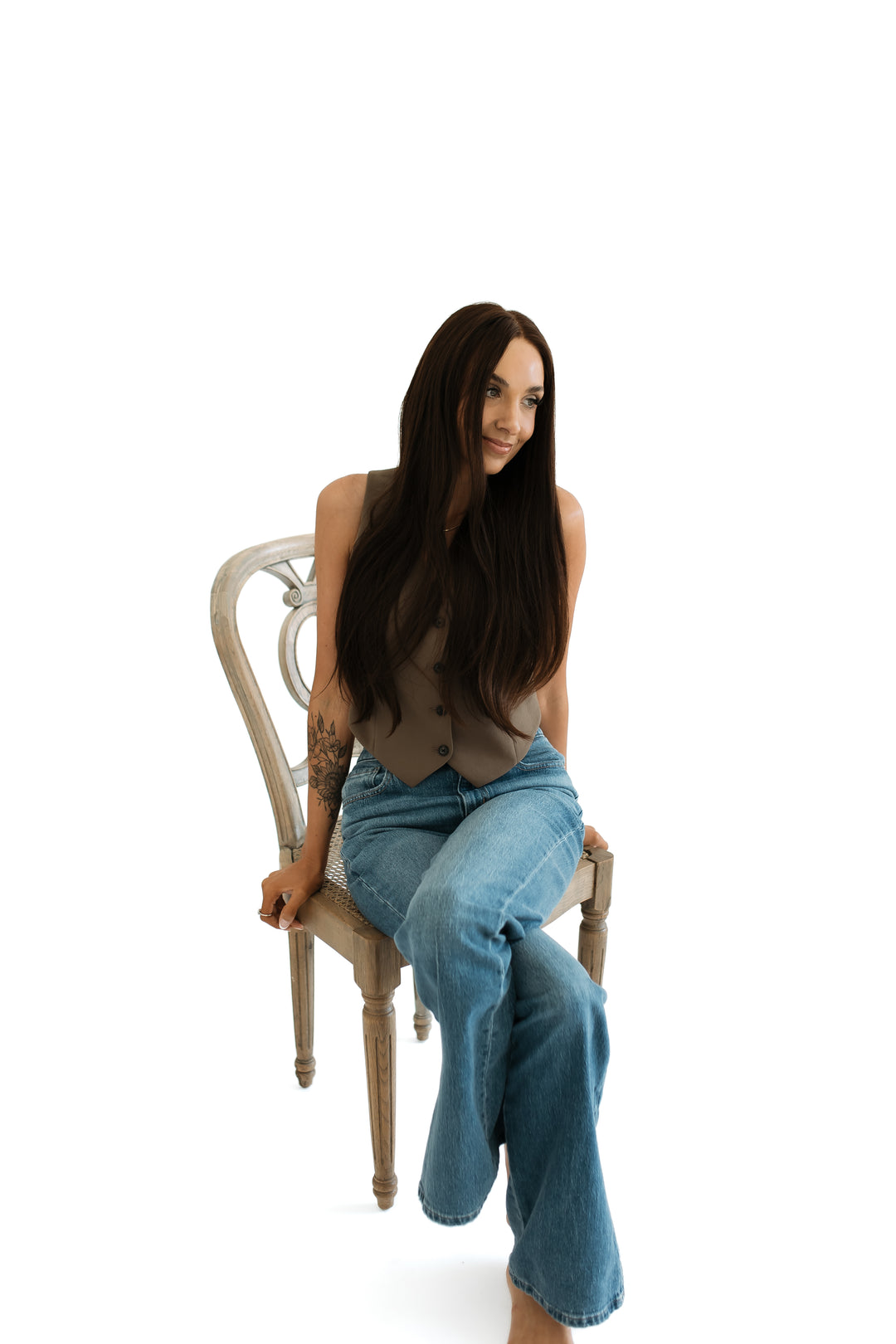 “Chocolate Brown” Glam Co. 26” Lace Top Wig