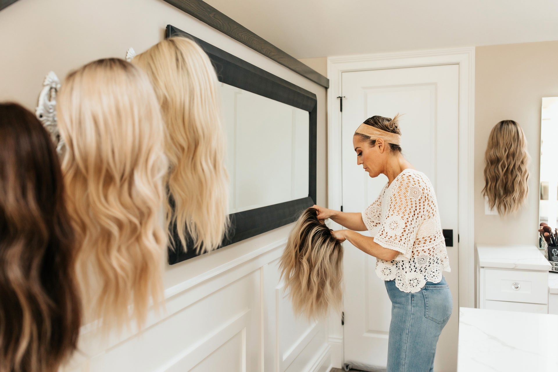 Lu's Wigs Quality Human Hair Wigs & Human Hair Topper for Women