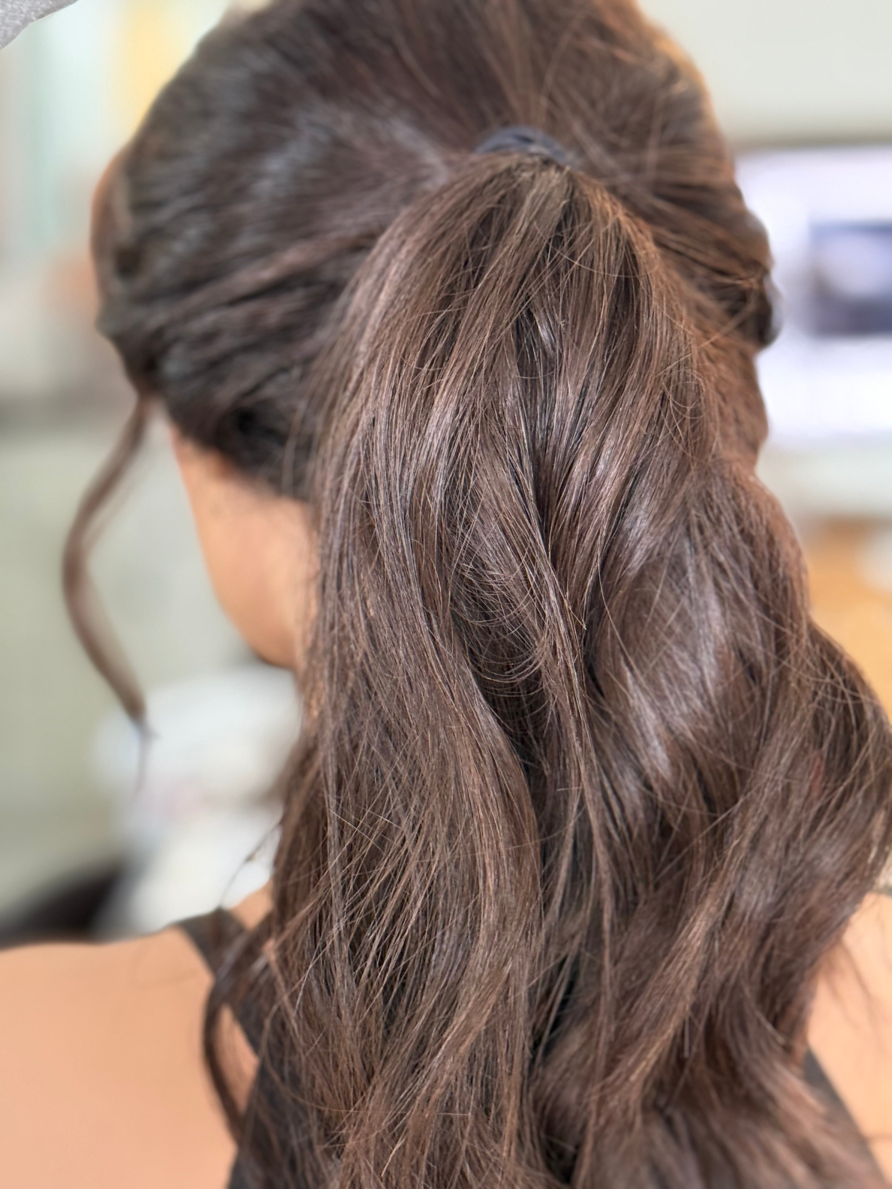 <b>Junie</b><br><u>m</u> <br> <l>Signature Mongolian Collection</l> <br> 22” Lace Top Ponytail Wig
