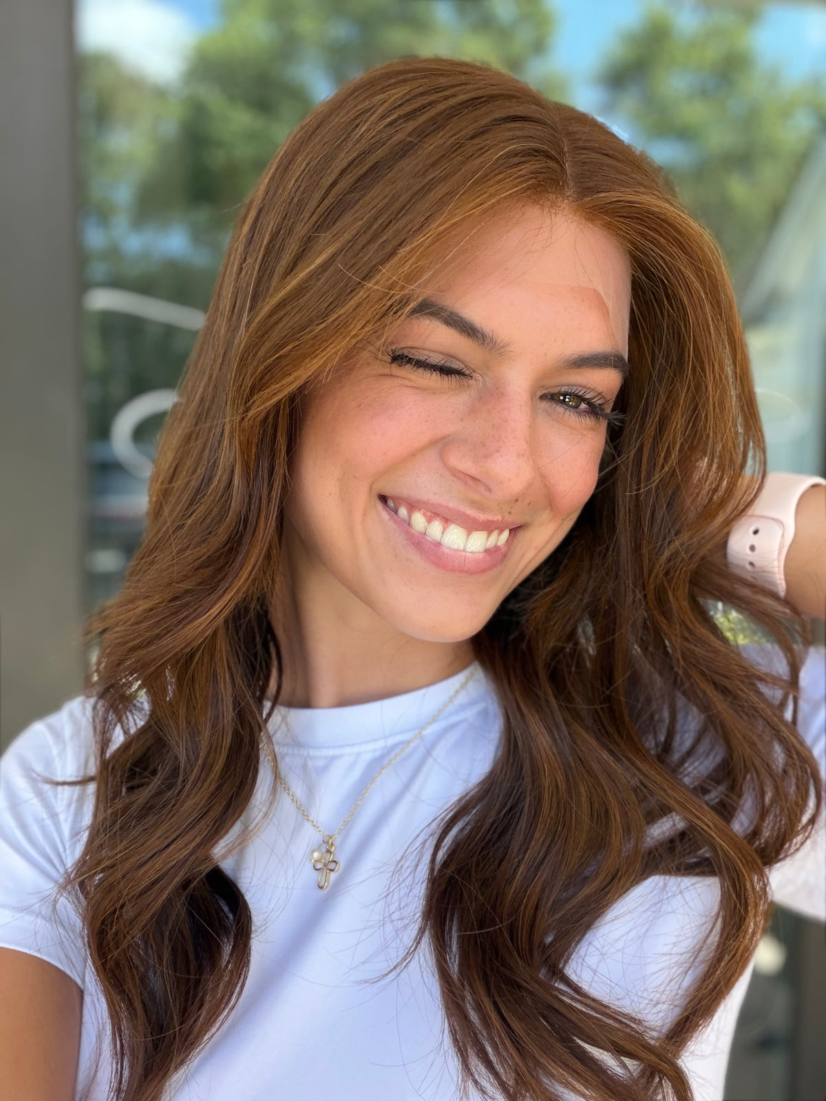 <b>Auburn</b><br><u>m</u> <br> <l>Signature Mongolian Collection</l> <br> 20” Lace Top Wig