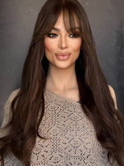 “Sharon” [M] 23” Euro lace top wig