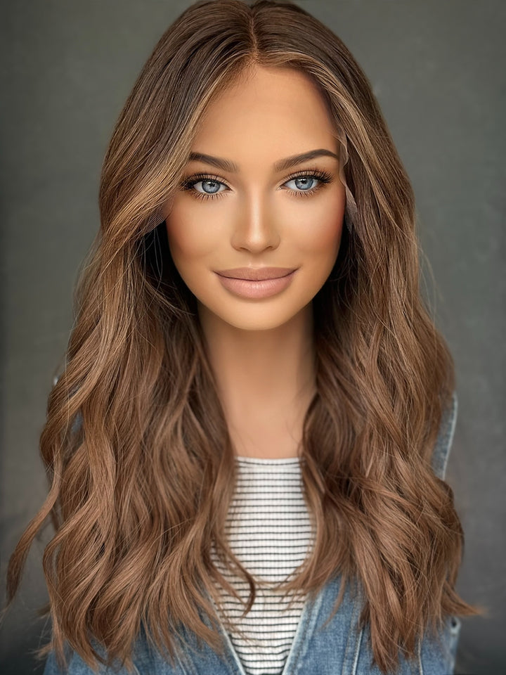 “Mocha drift” [M] 21” Lace top wig