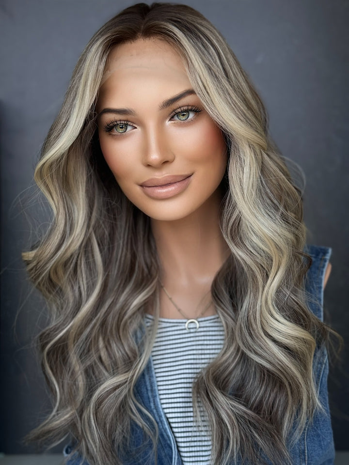 B2838 M 22” Lace Top Wig