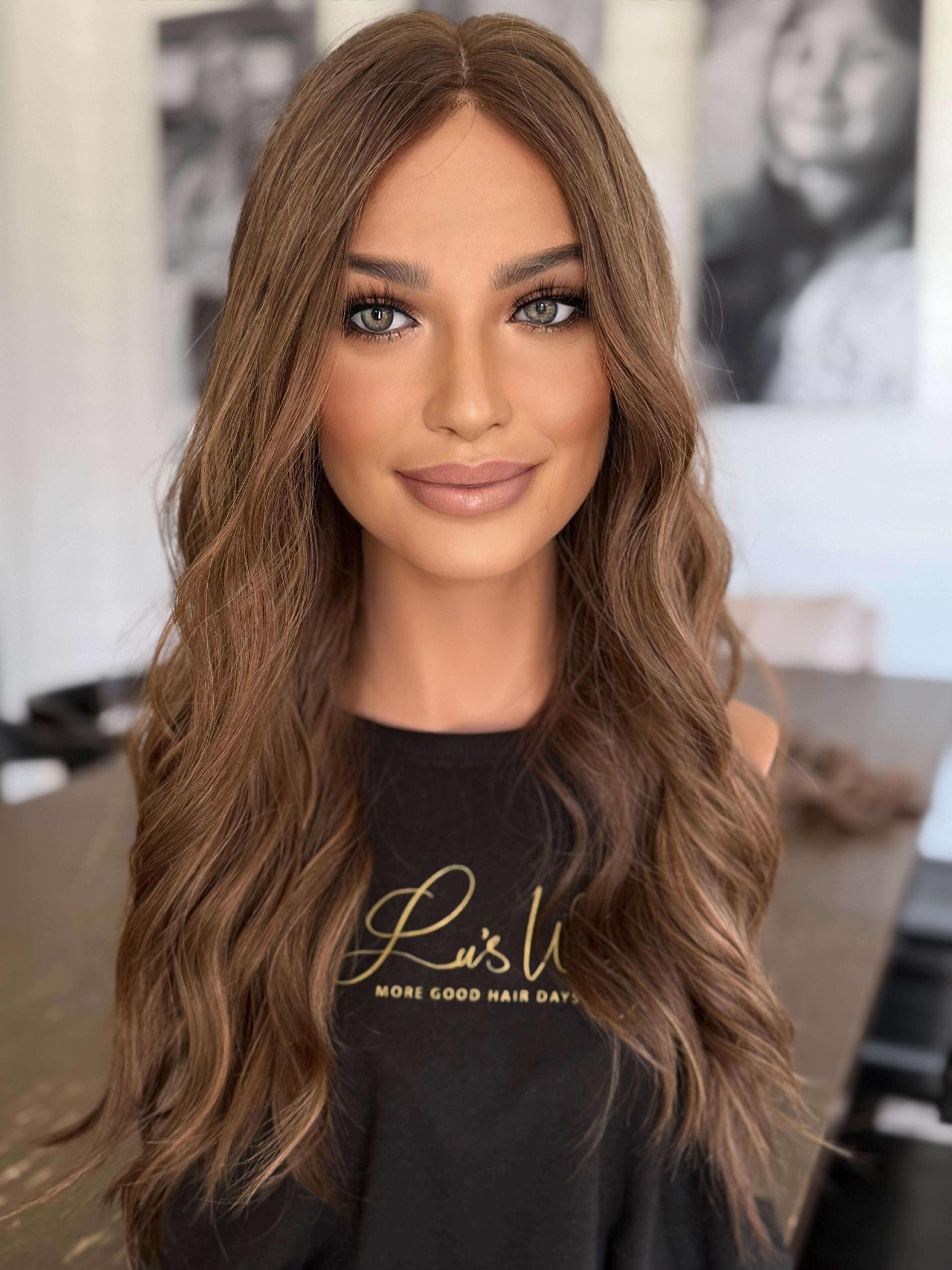 “Stella” [S] 20” Lace Front Silk Top Wig