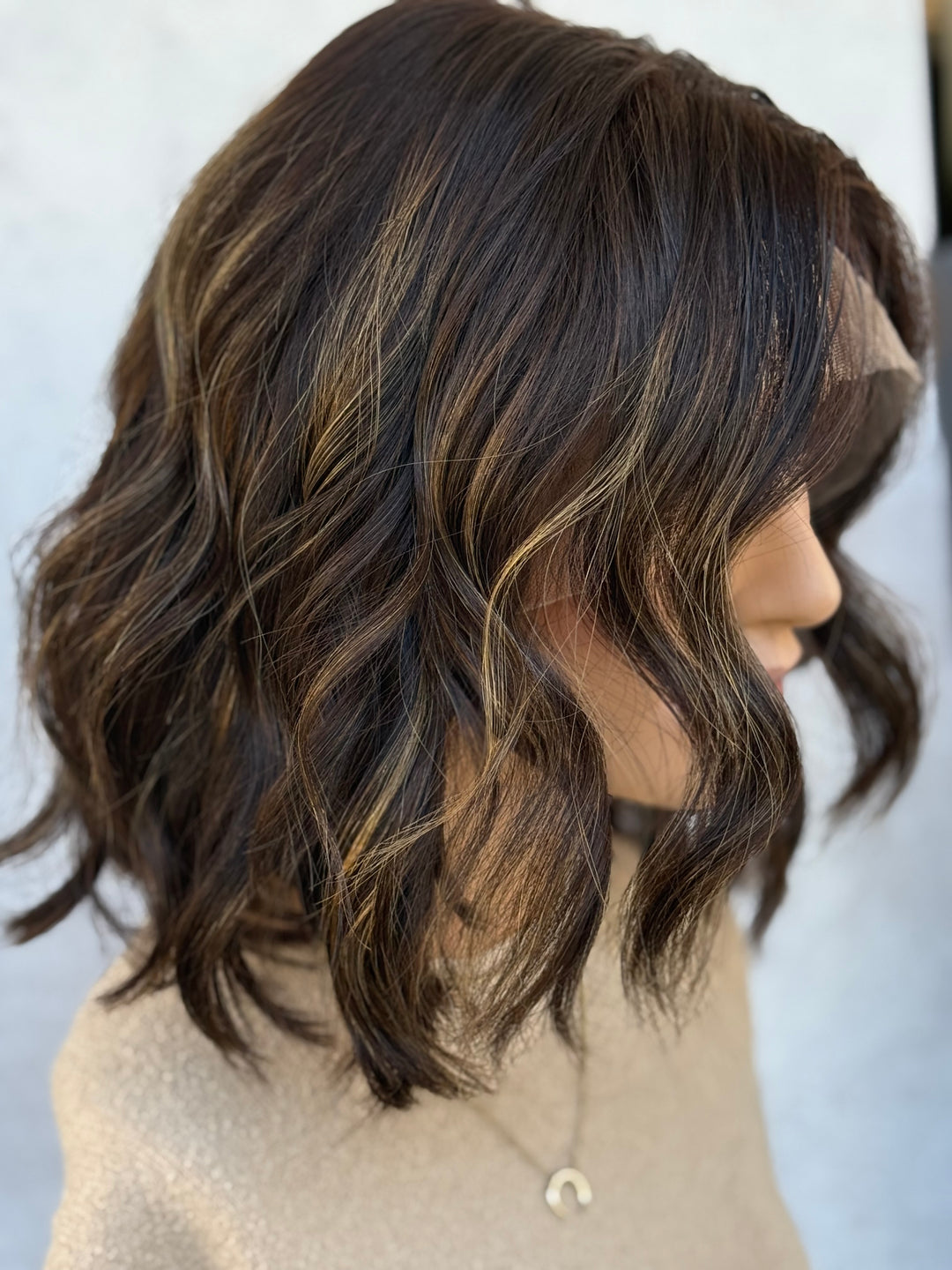 “Carol” {L} 12” Lace Top Wig