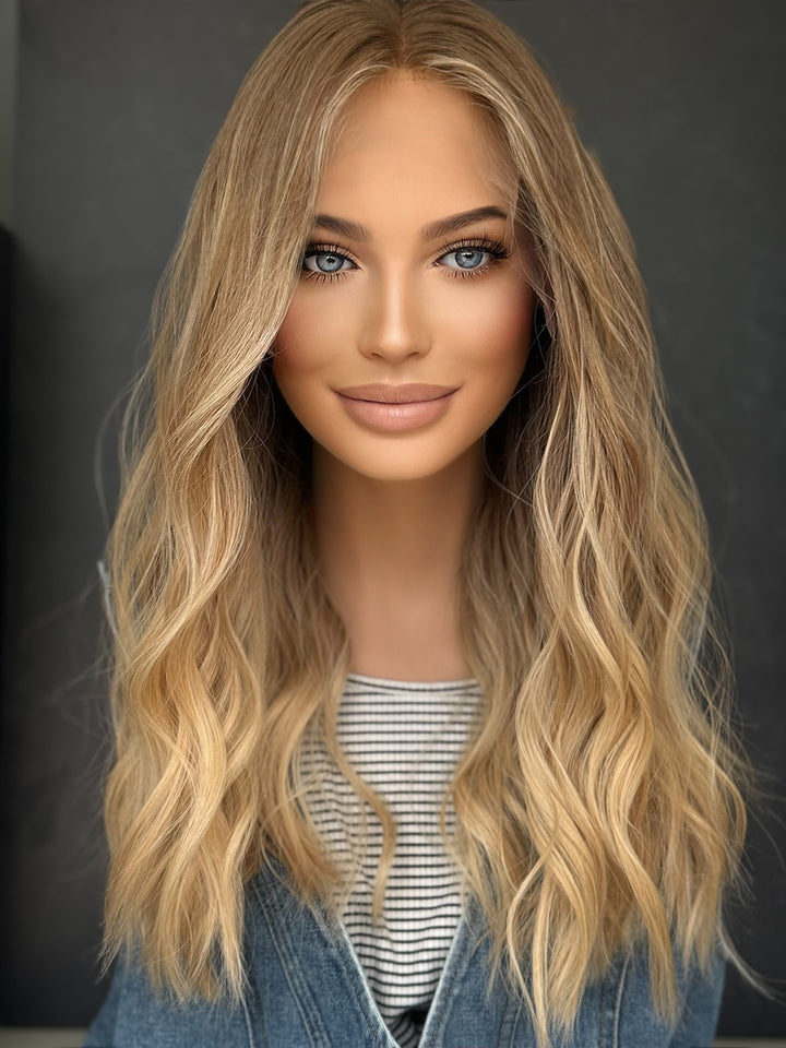 “Champagne smoke” [M] 21” Lace top wig