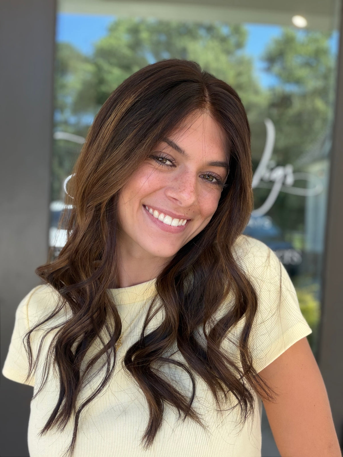 <b>Balayage Junie</b><br><u>L</u> <br> <l>Signature Mongolian Collection</l> <br> 20” Lace Top Wig