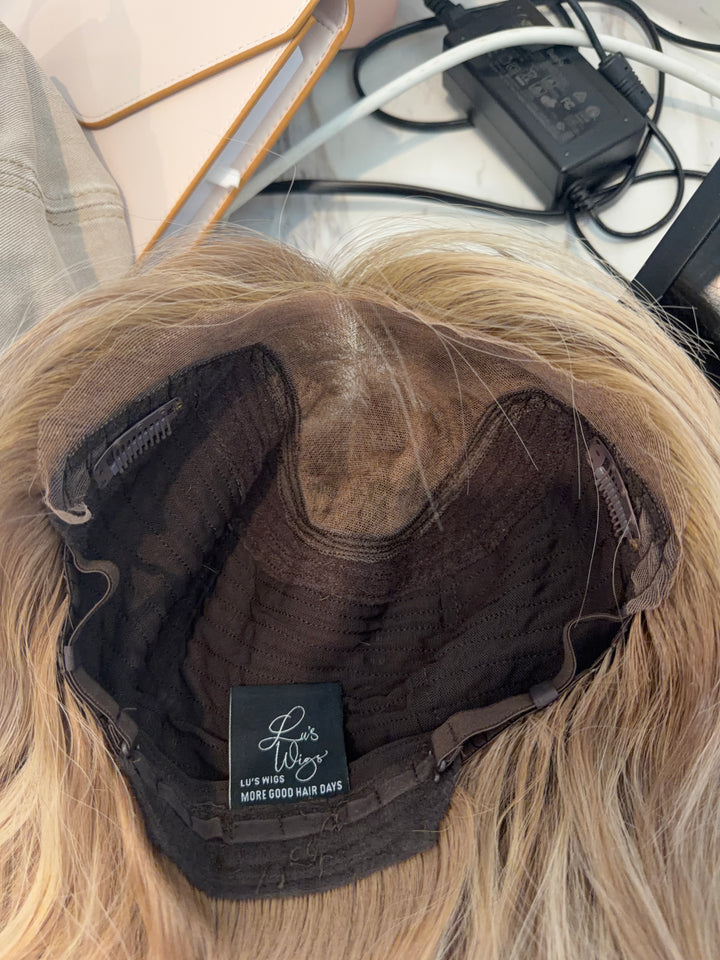 RESALE- 0008 "Golden Hour" (M) 20” Lace Top Wig