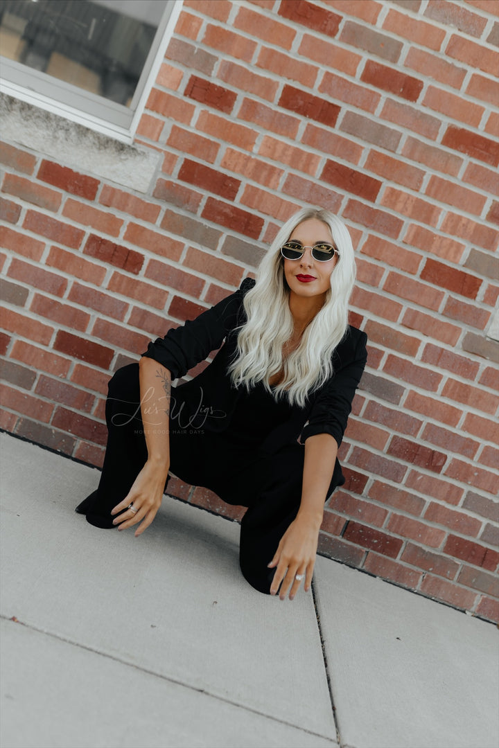 “Aurora” Glam Co. 20” Lace Top Wig