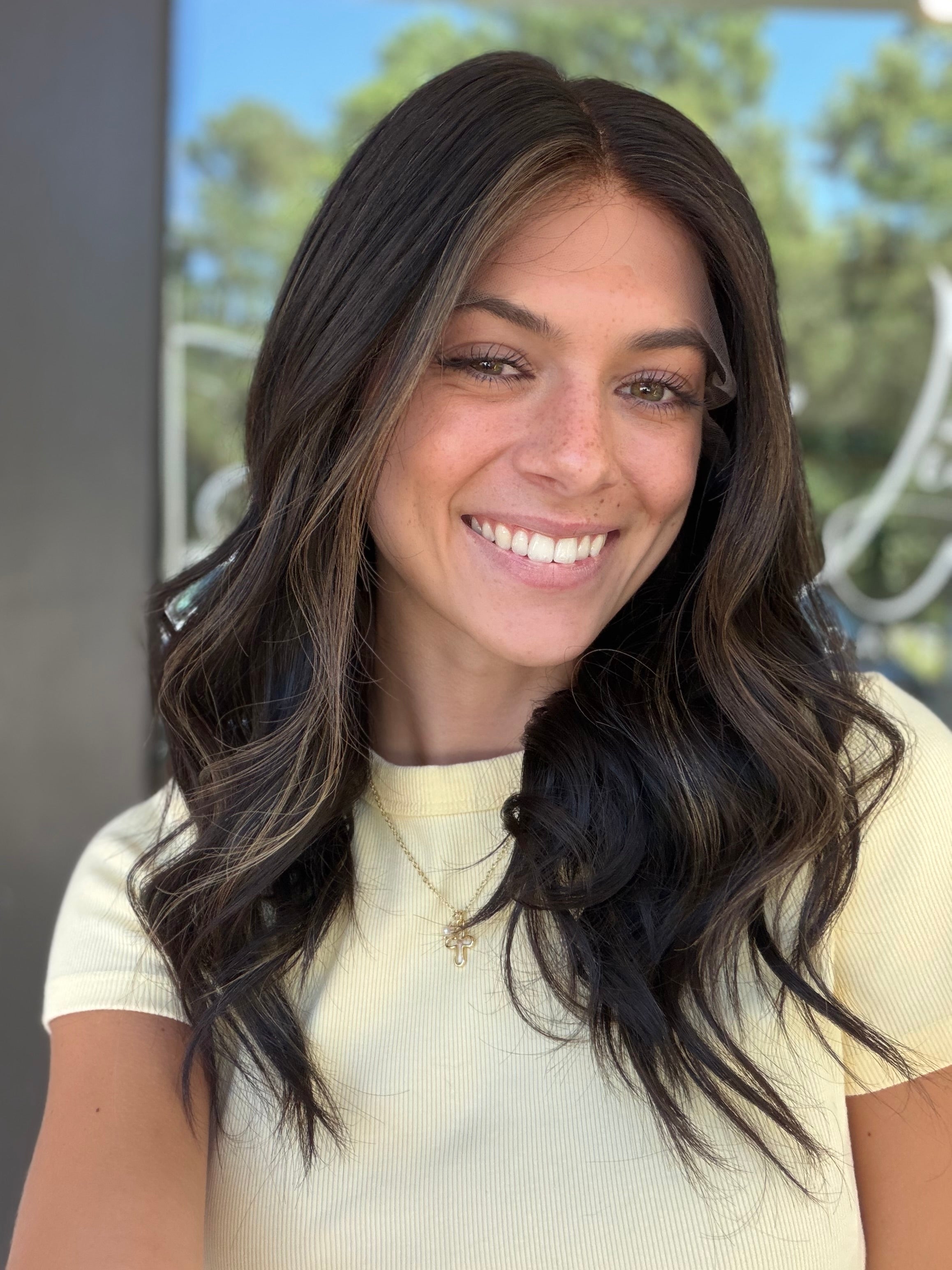 <b>Balayage Jordyn</b><br> <I>Signature Mongolian Collection</I> <br> 18” Lace Top Wig