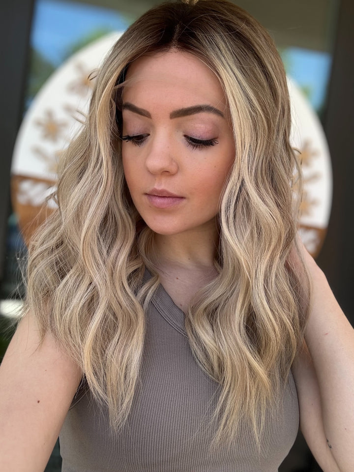 “B2689” [S] 18” Lace Top Wig