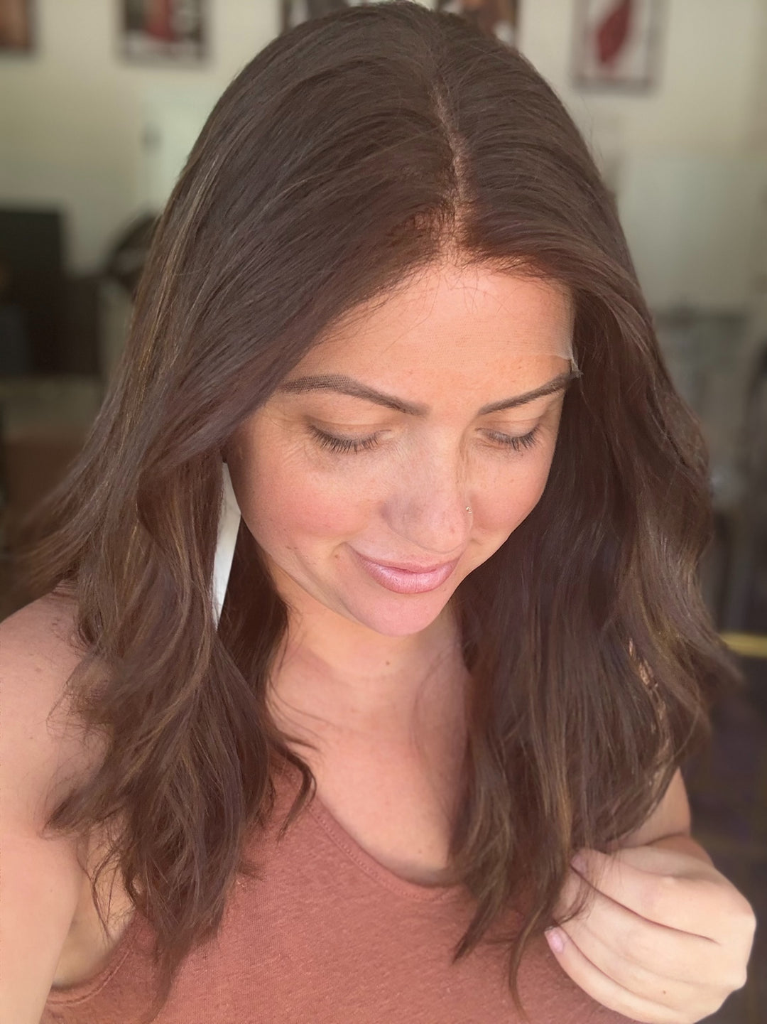 “Alex” [L] 19” Lace top wig