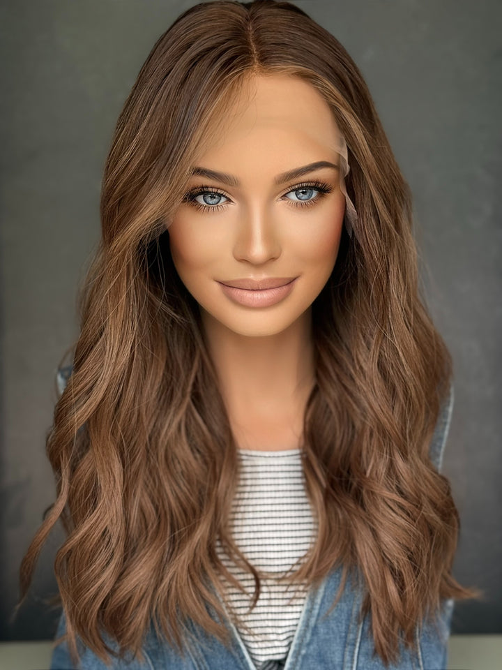“Mocha drift” [M] 21” Lace top wig