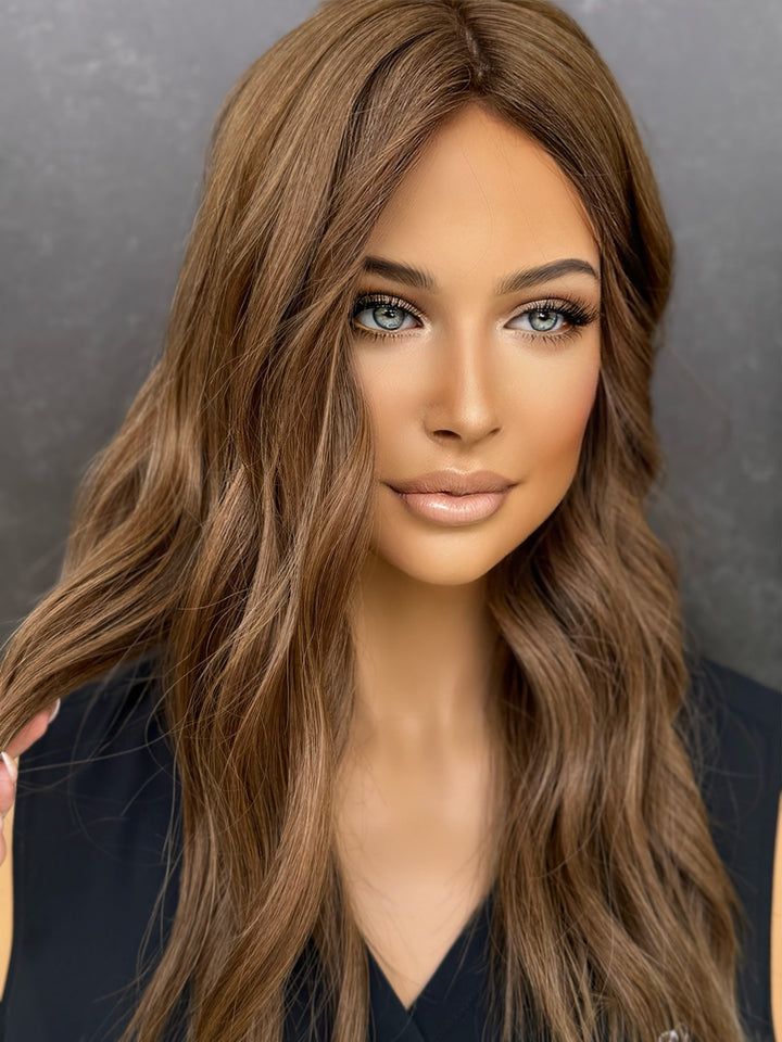 Warm Golden Brown [9x9] 18” Silk Top Topper