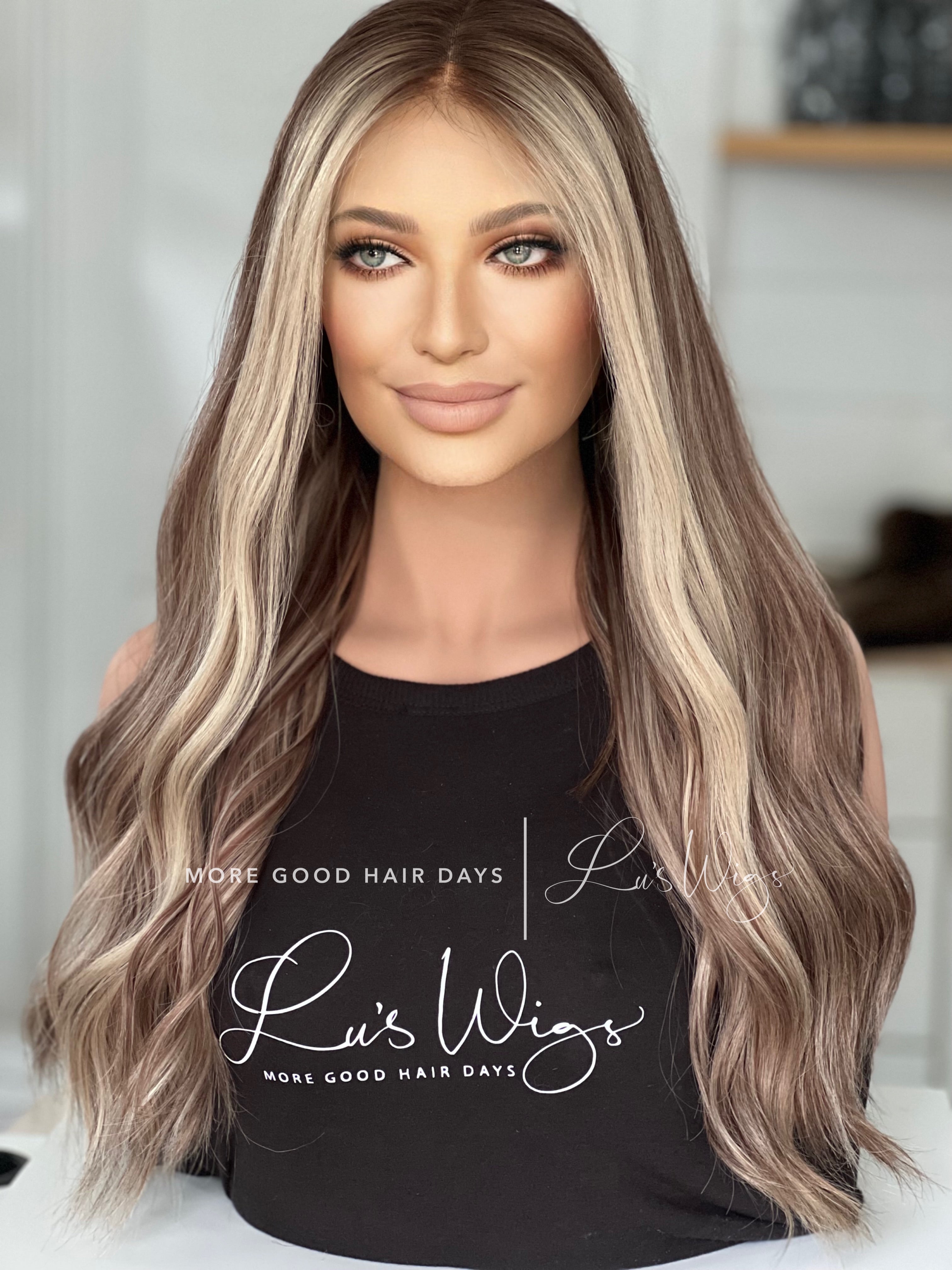 “B2297” [S] 24” Lace Top Wig With Cotton Liner