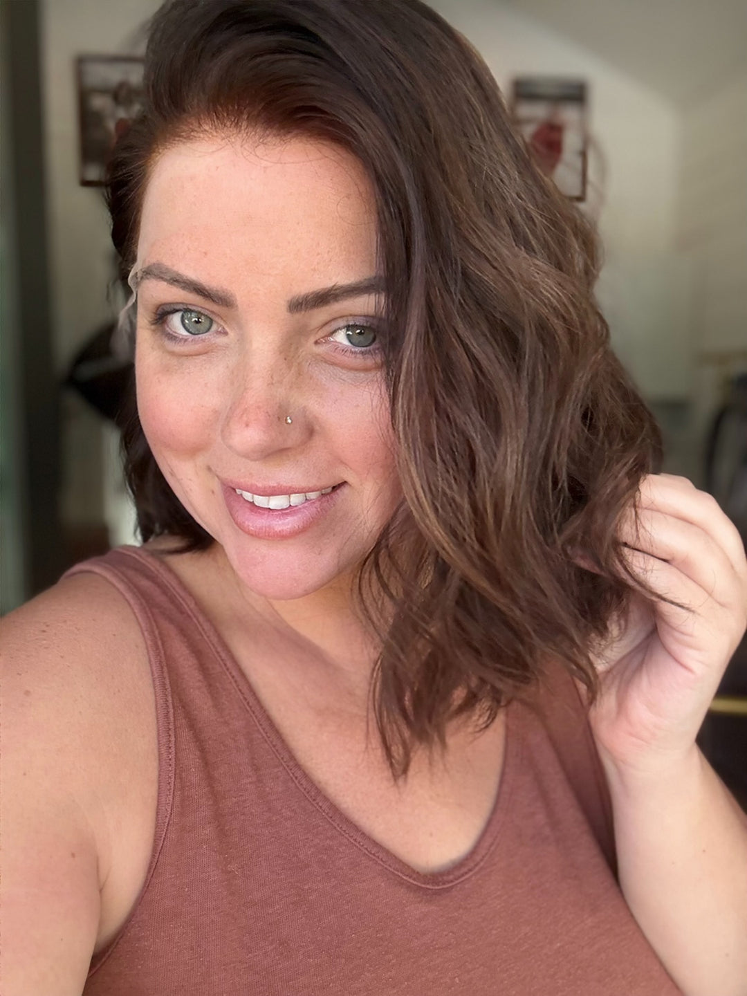 “Alex” [S] 15” Lace top wig