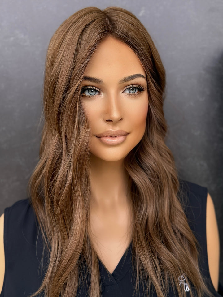 Warm Golden Brown [9x9] 18” Silk Top Topper