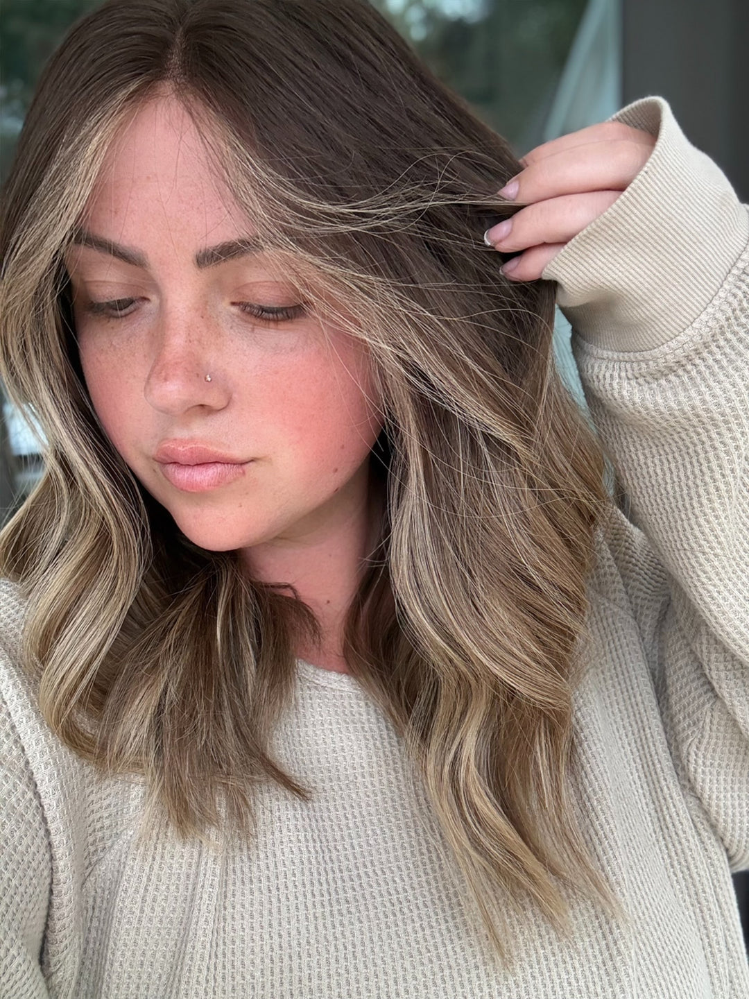 “Ella Langley” (XS) 18” Lace Top Wig