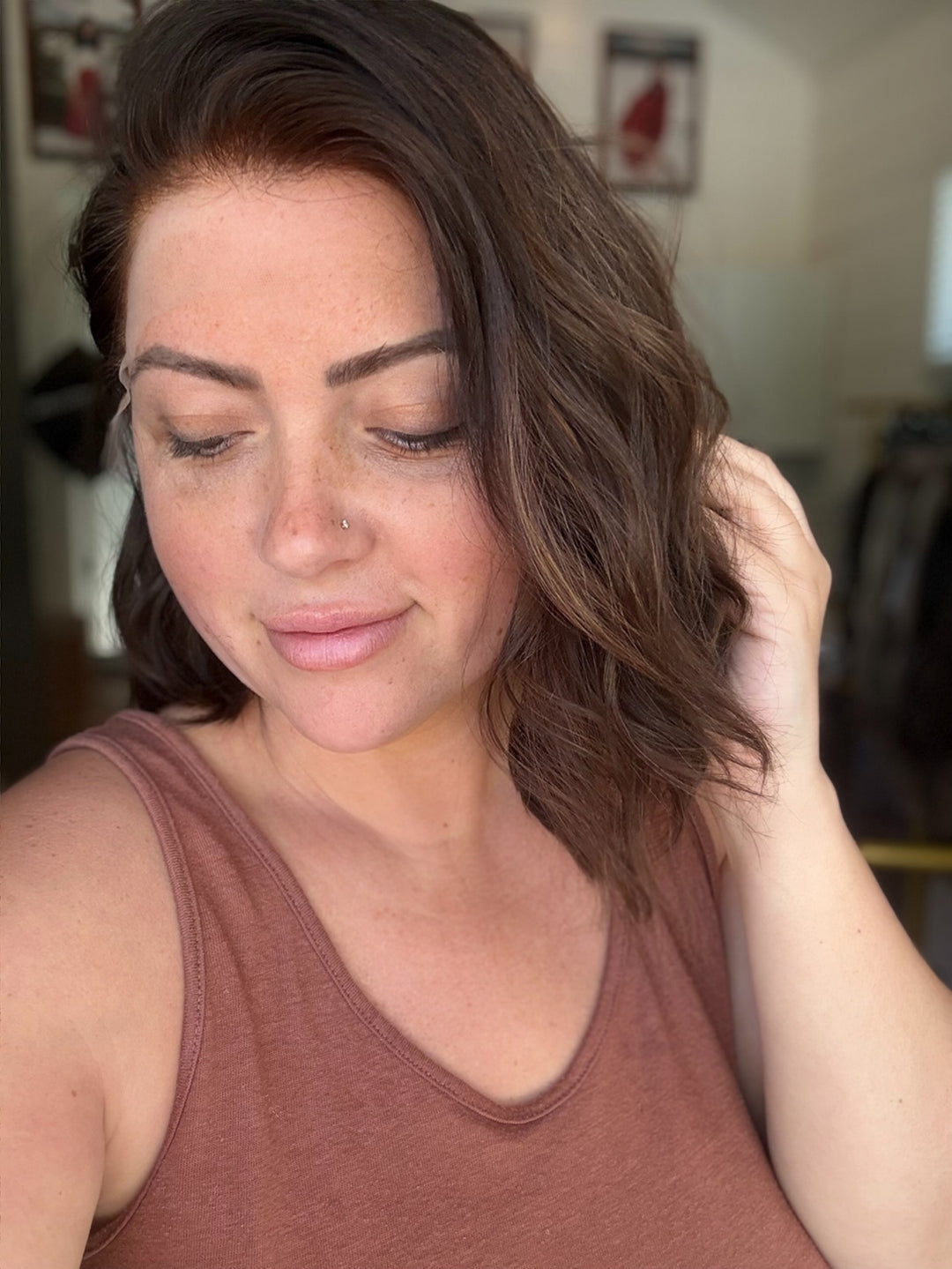 “Alex” [S] 15” Lace top wig