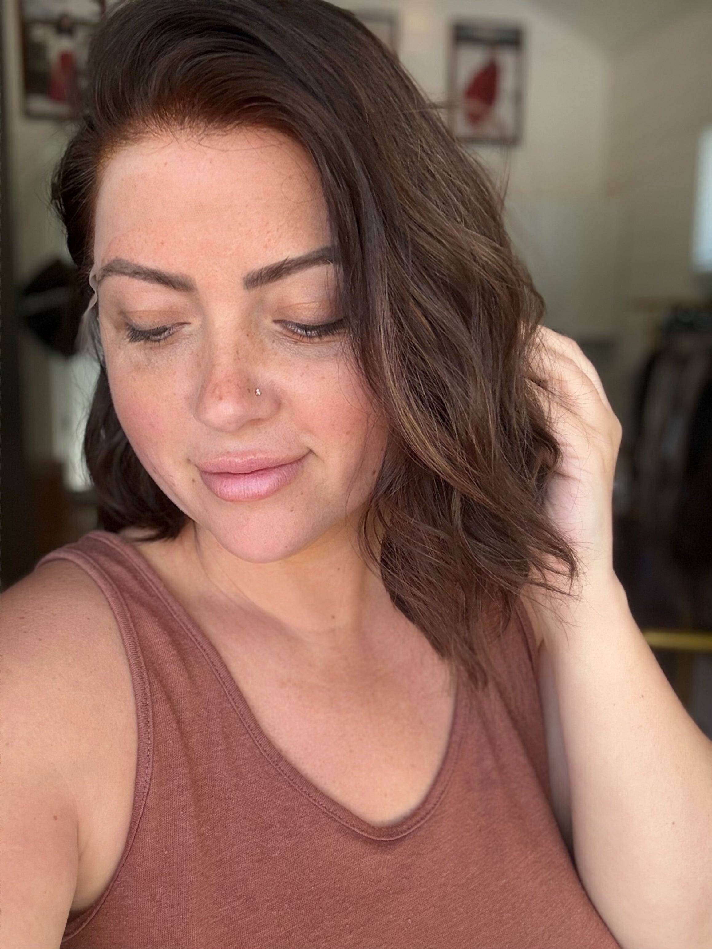 “Alex” [S] 15” Lace top wig