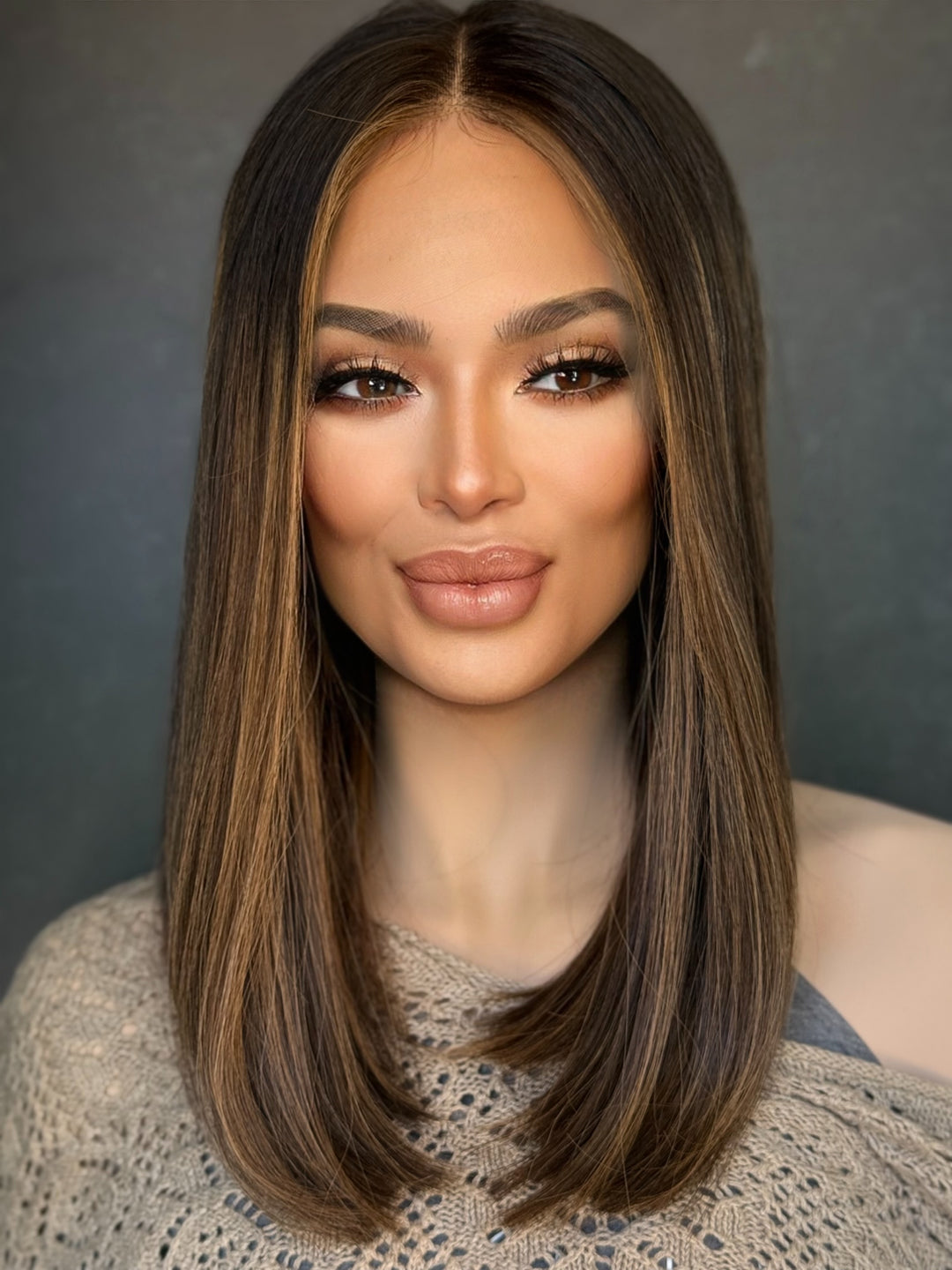 “Frosted Éclair” [M] 16” Lace Top Wig