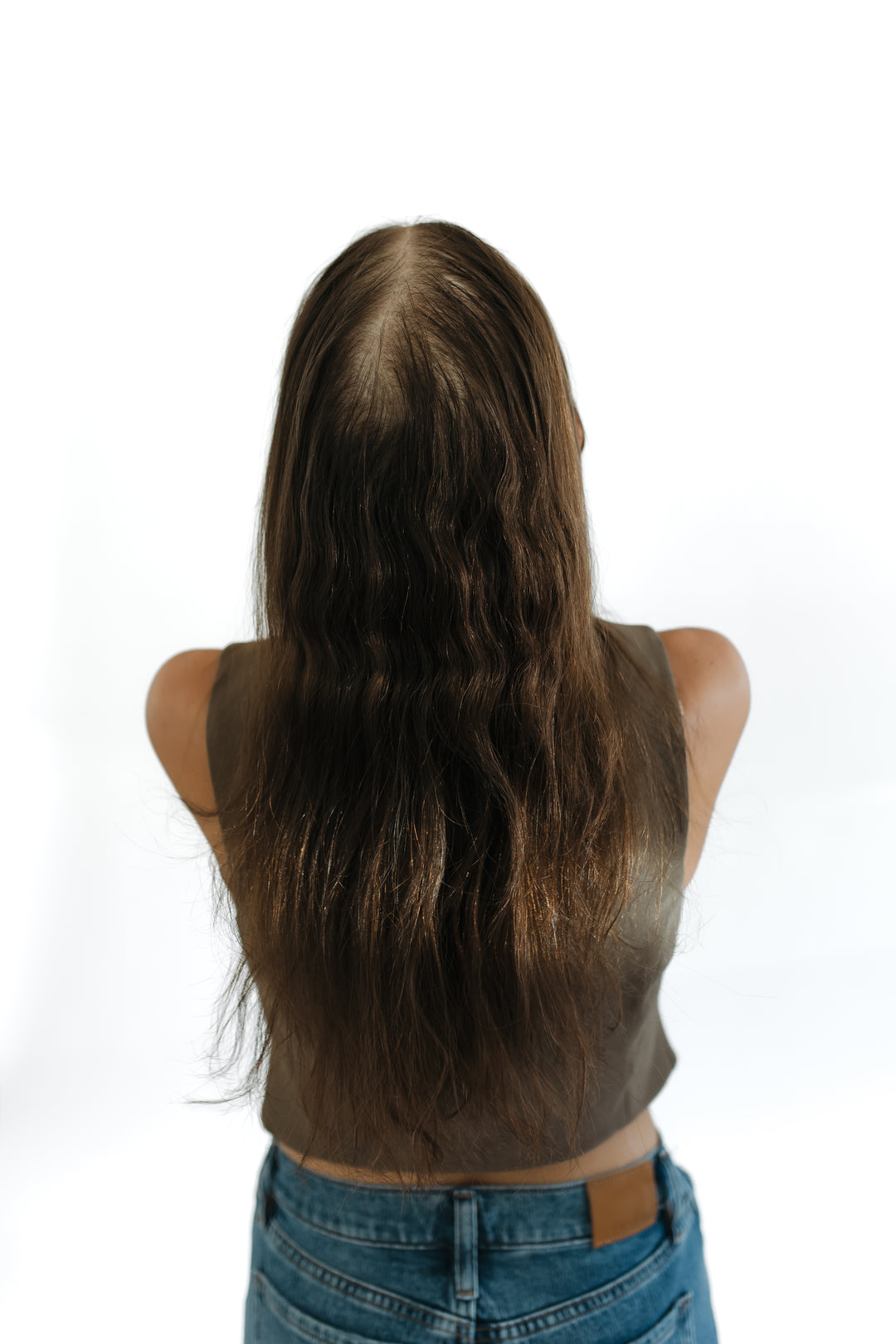 “Chocolate Brown” Glam Co. 26” Lace Top Wig