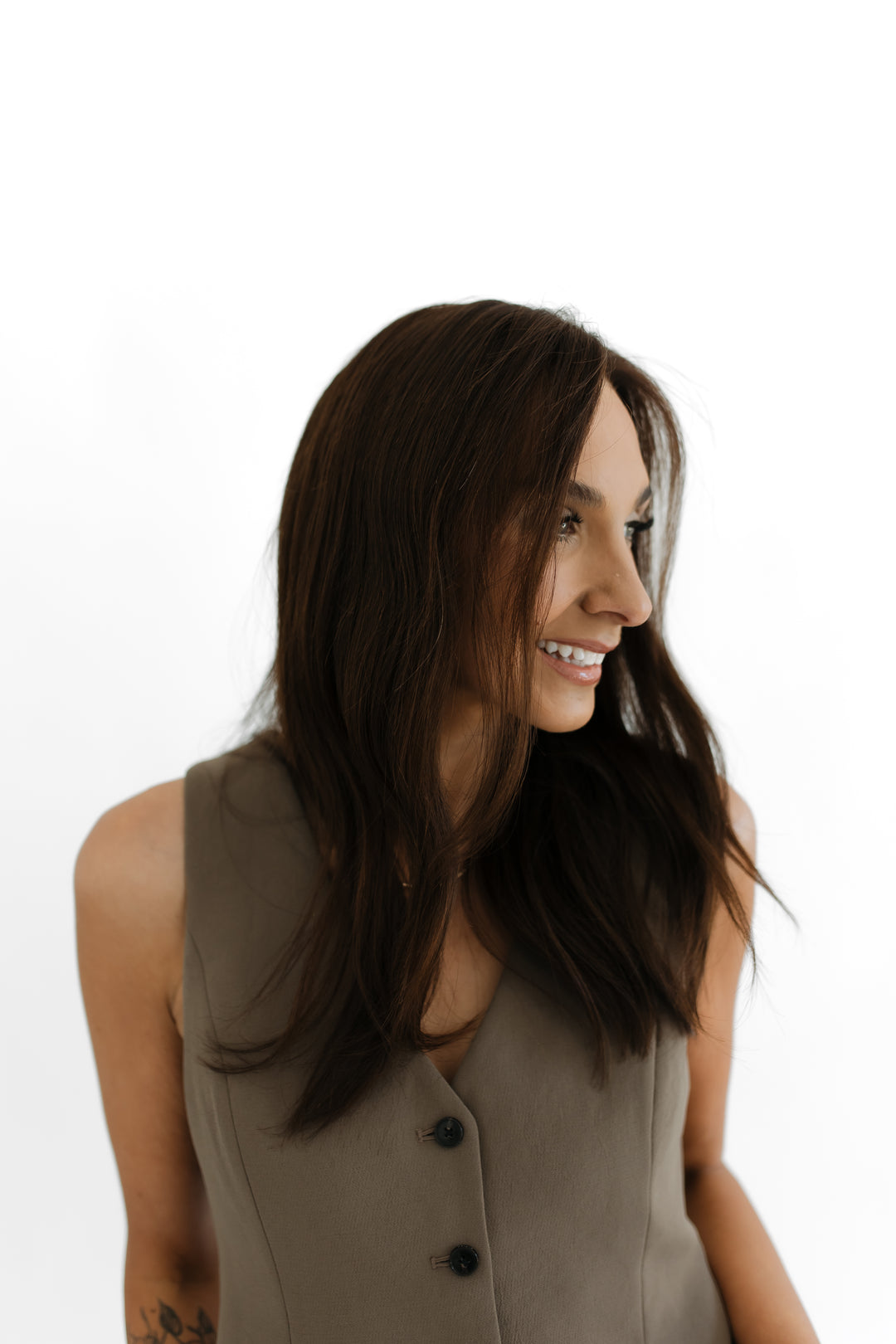 “Chocolate Brown” Glam Co. 18” Lace Top Wig