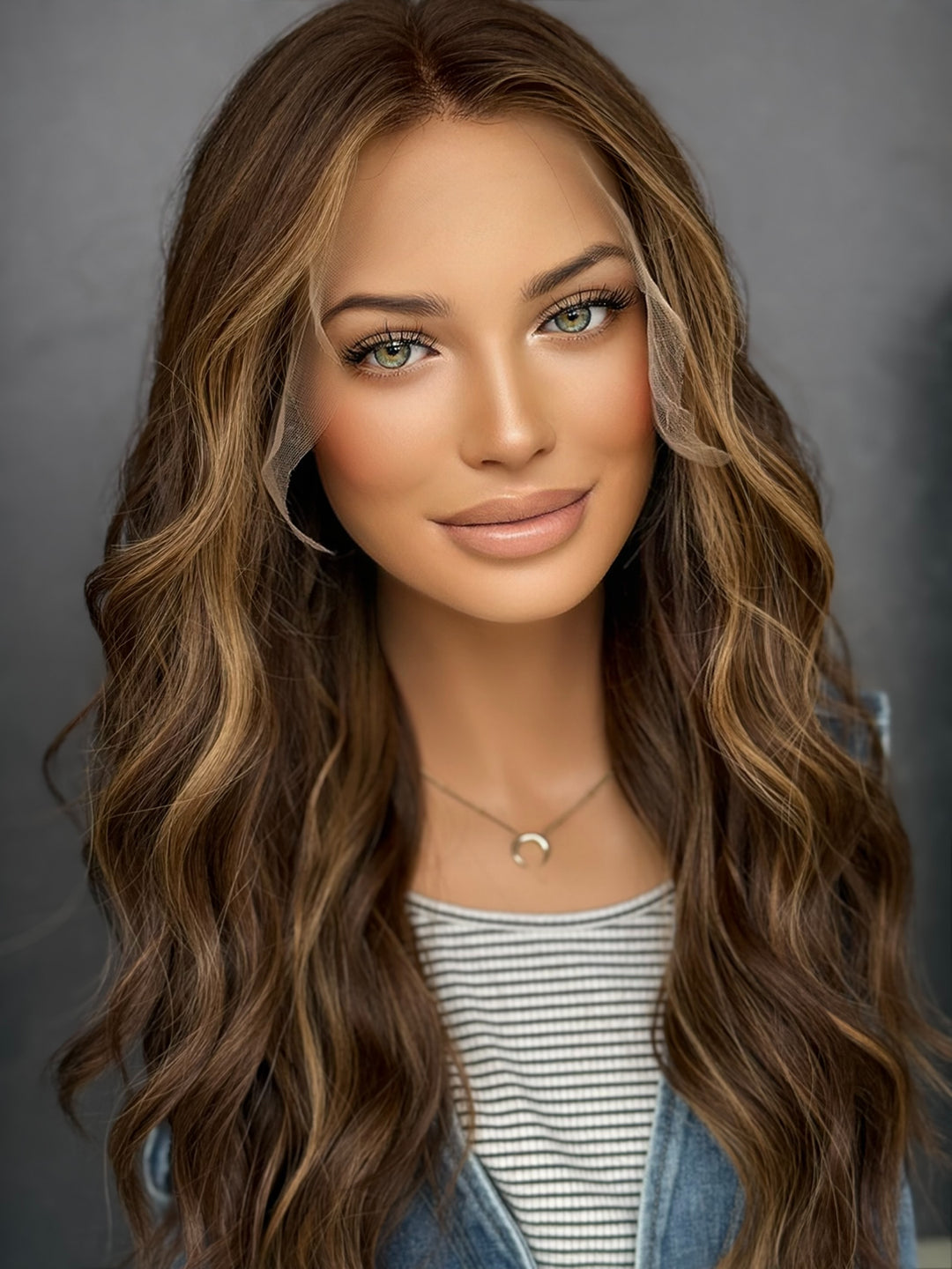 “Ella” [L] 22” Lace Top Wig